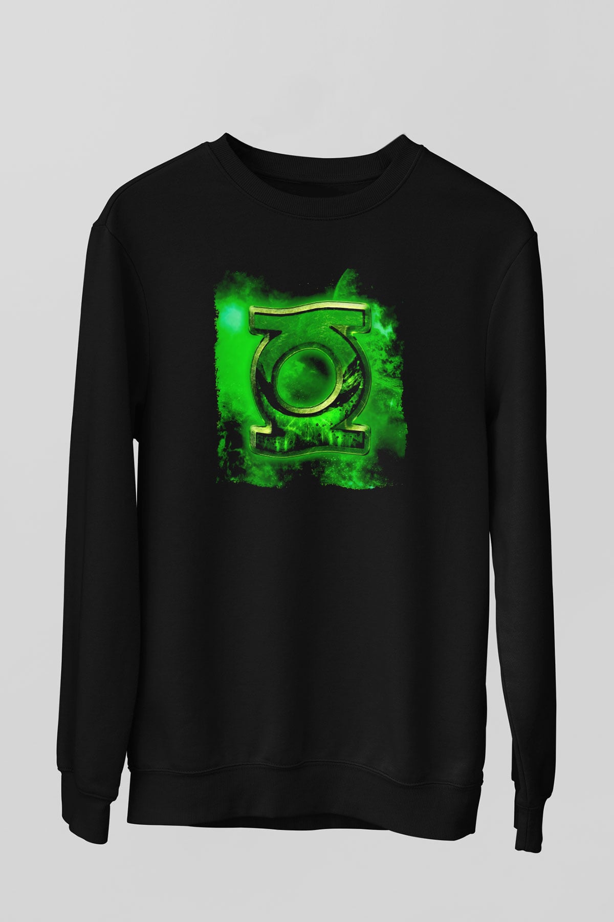 Green Lantern Siyah Unisex  Sweatshirt