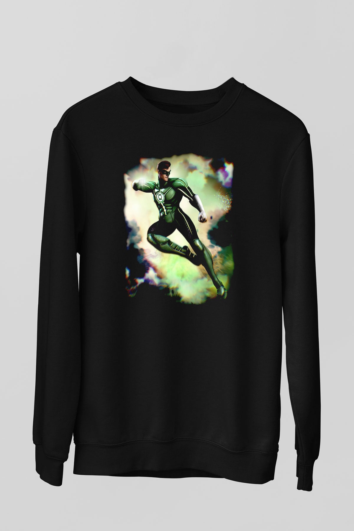 Green Lantern Siyah Unisex  Sweatshirt