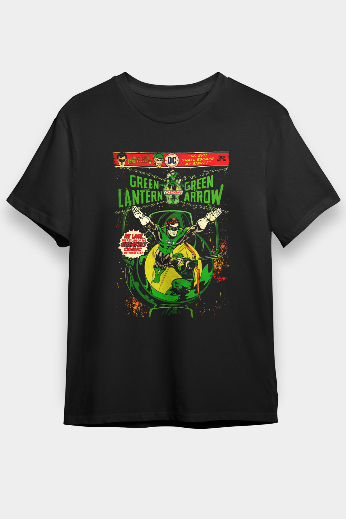 Green Lantern Siyah Unisex Tişört