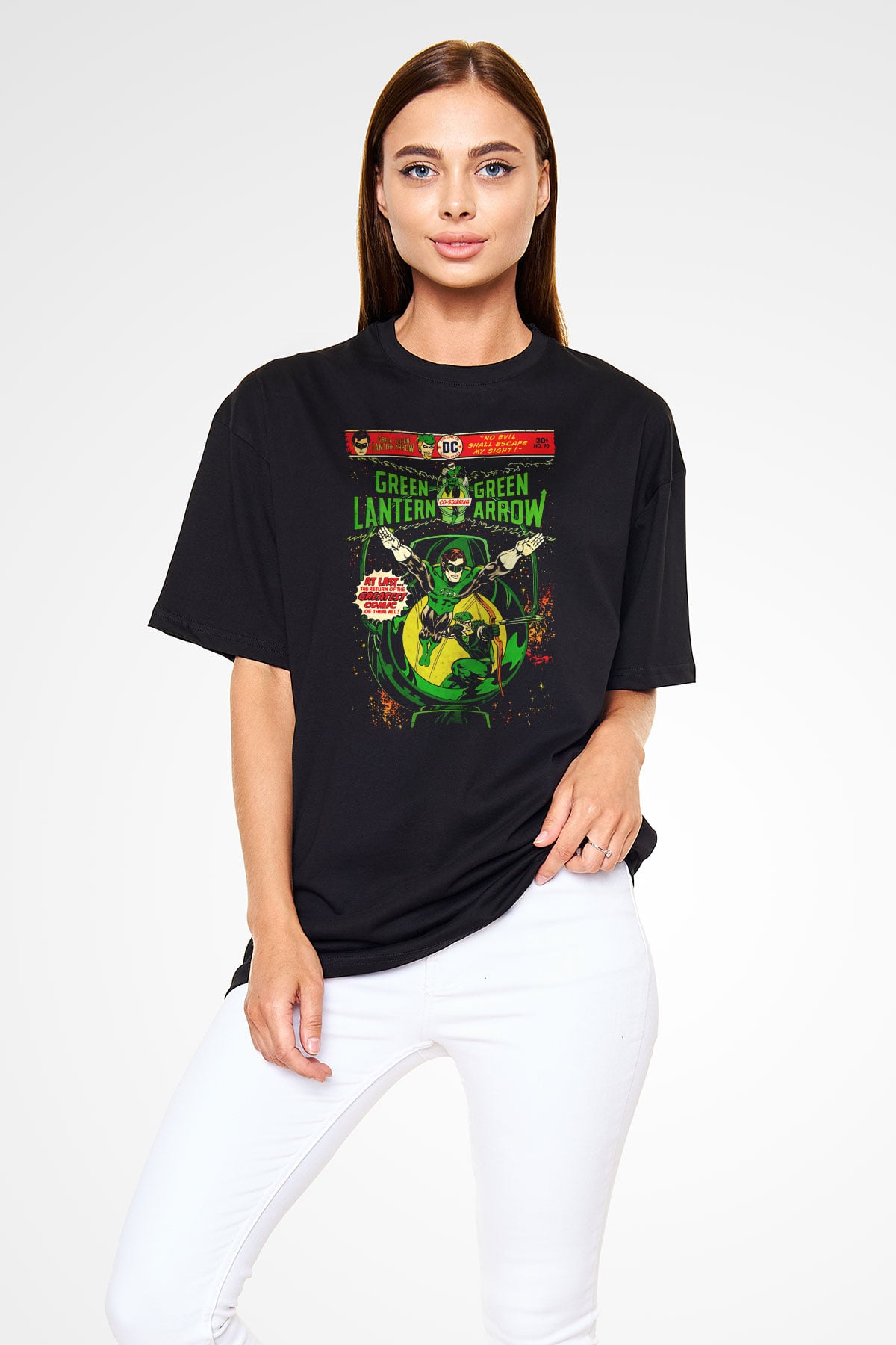 Green Lantern Siyah Unisex Tişört