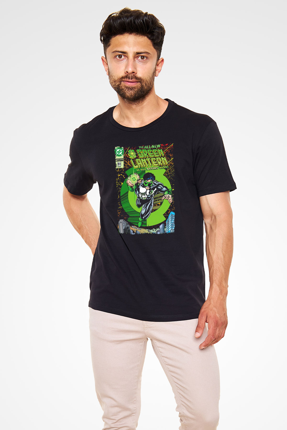 Green Lantern Siyah Unisex Tişört
