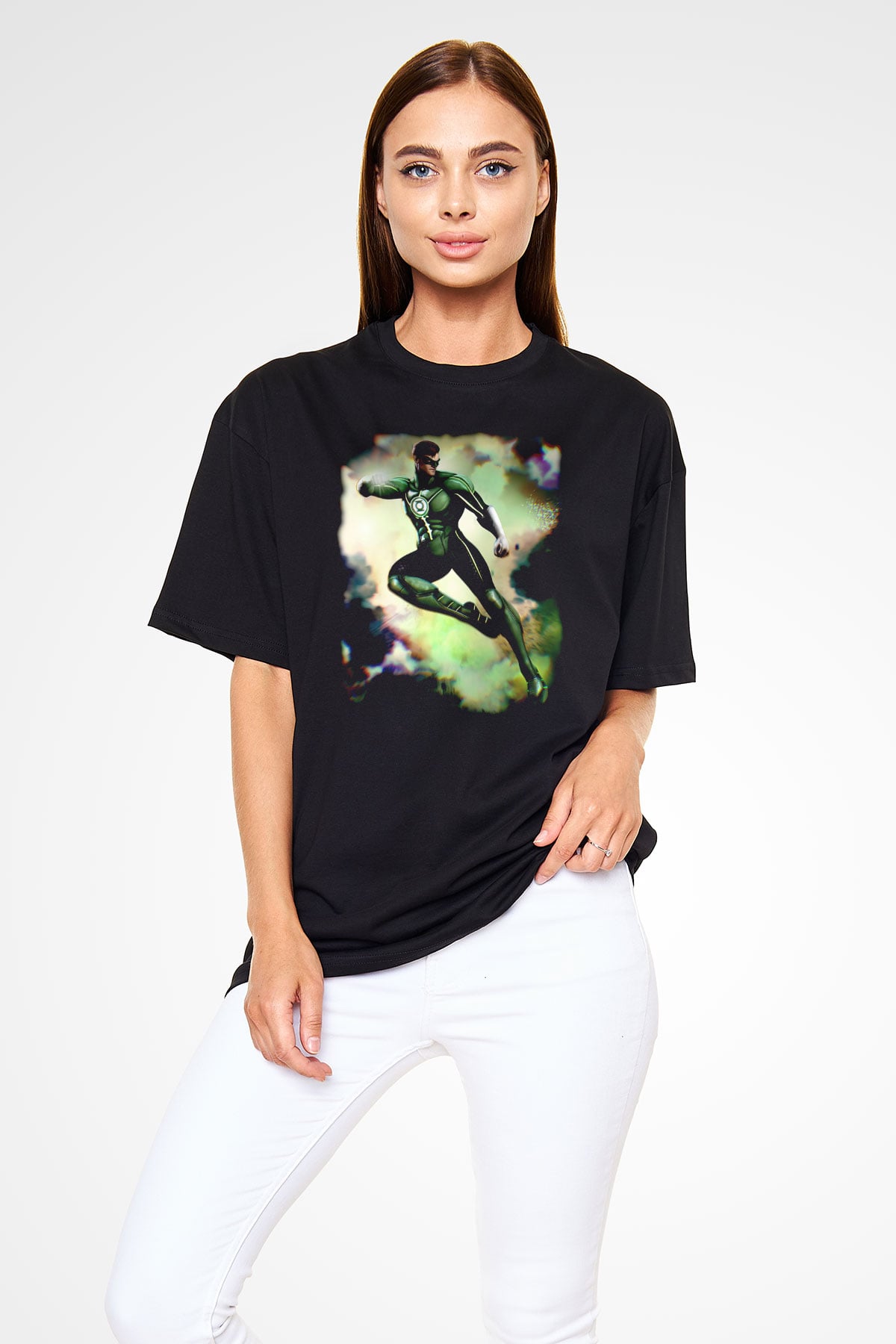 Green Lantern Siyah Unisex Tişört