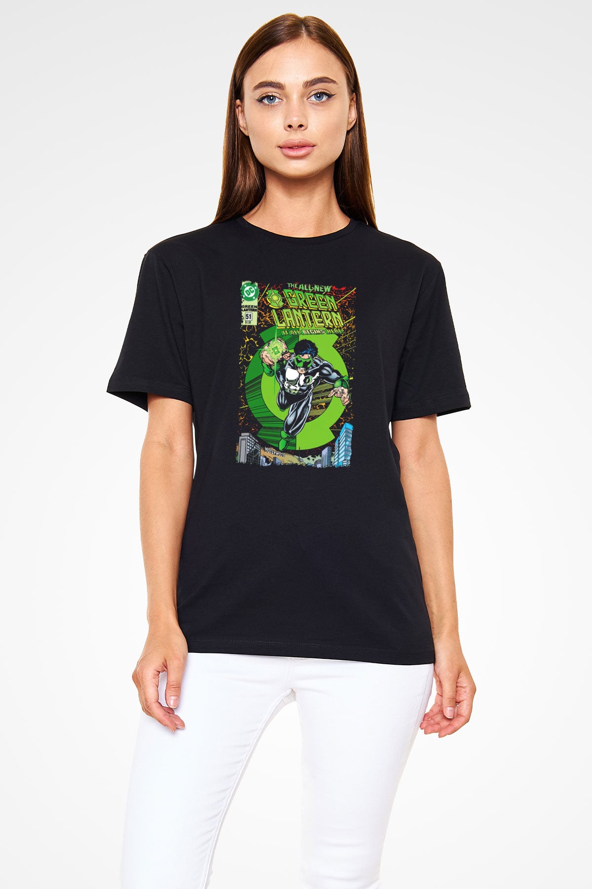 Green Lantern Siyah Unisex Tişört