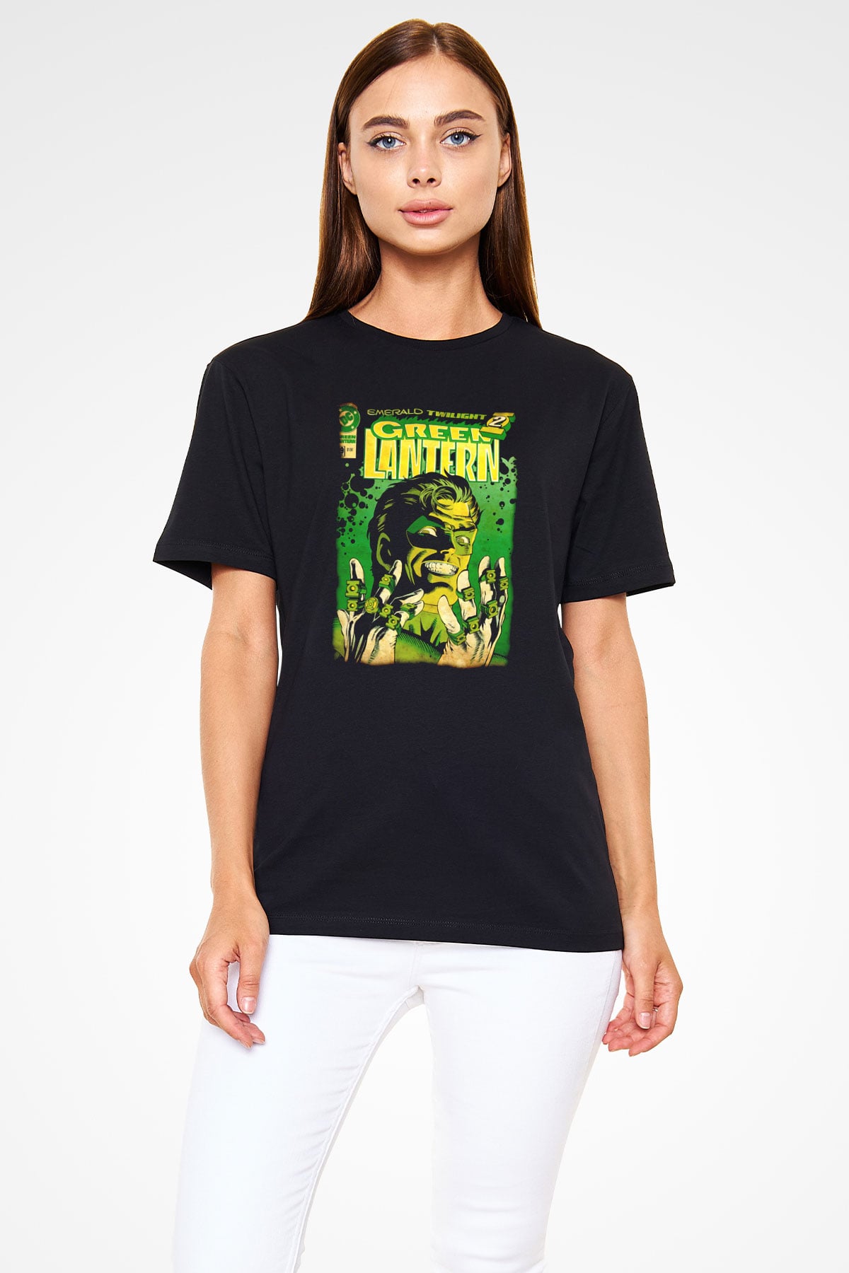 Green Lantern Siyah Unisex Tişört