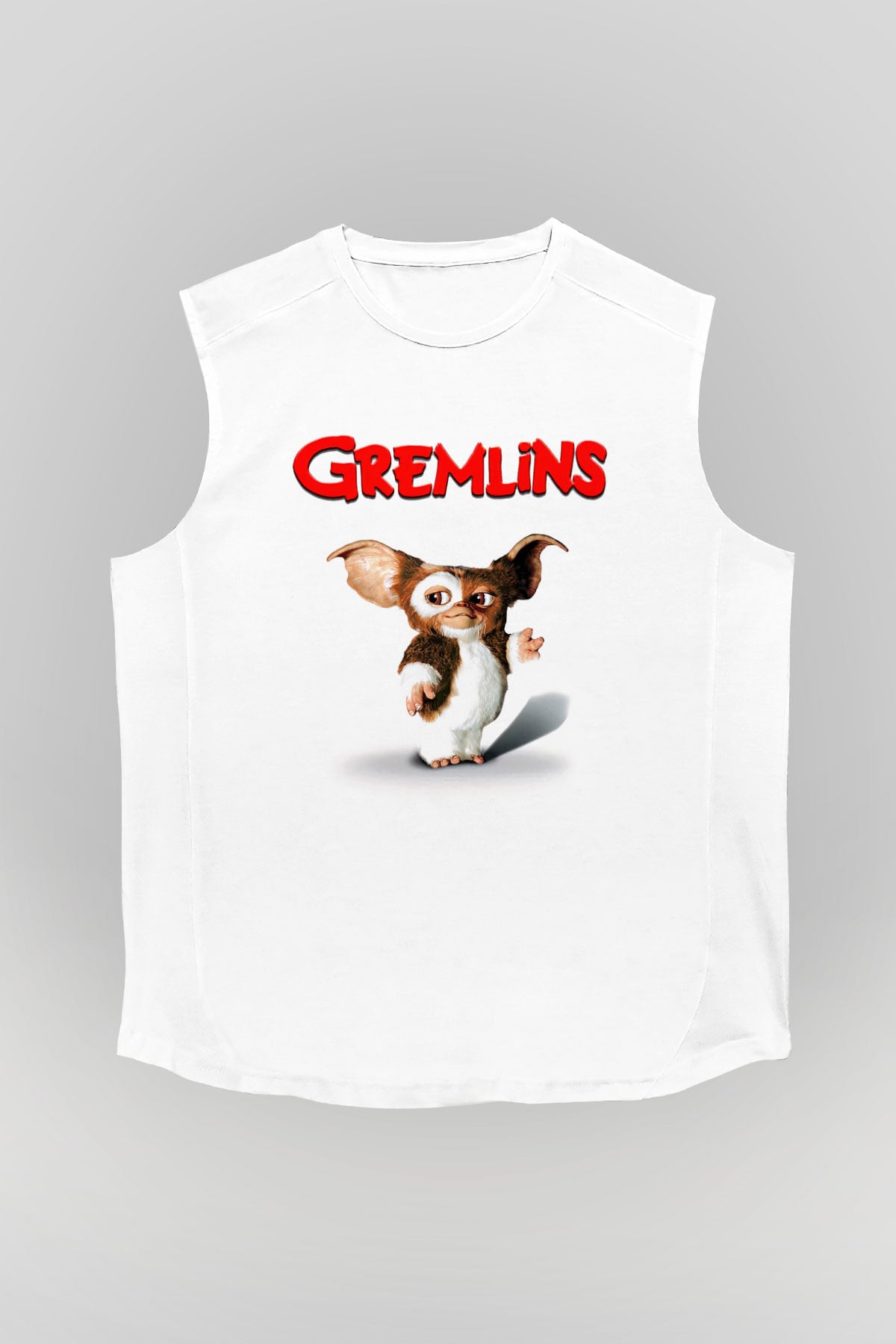 Gremlins Beyaz Unisex Kolsuz Tişört