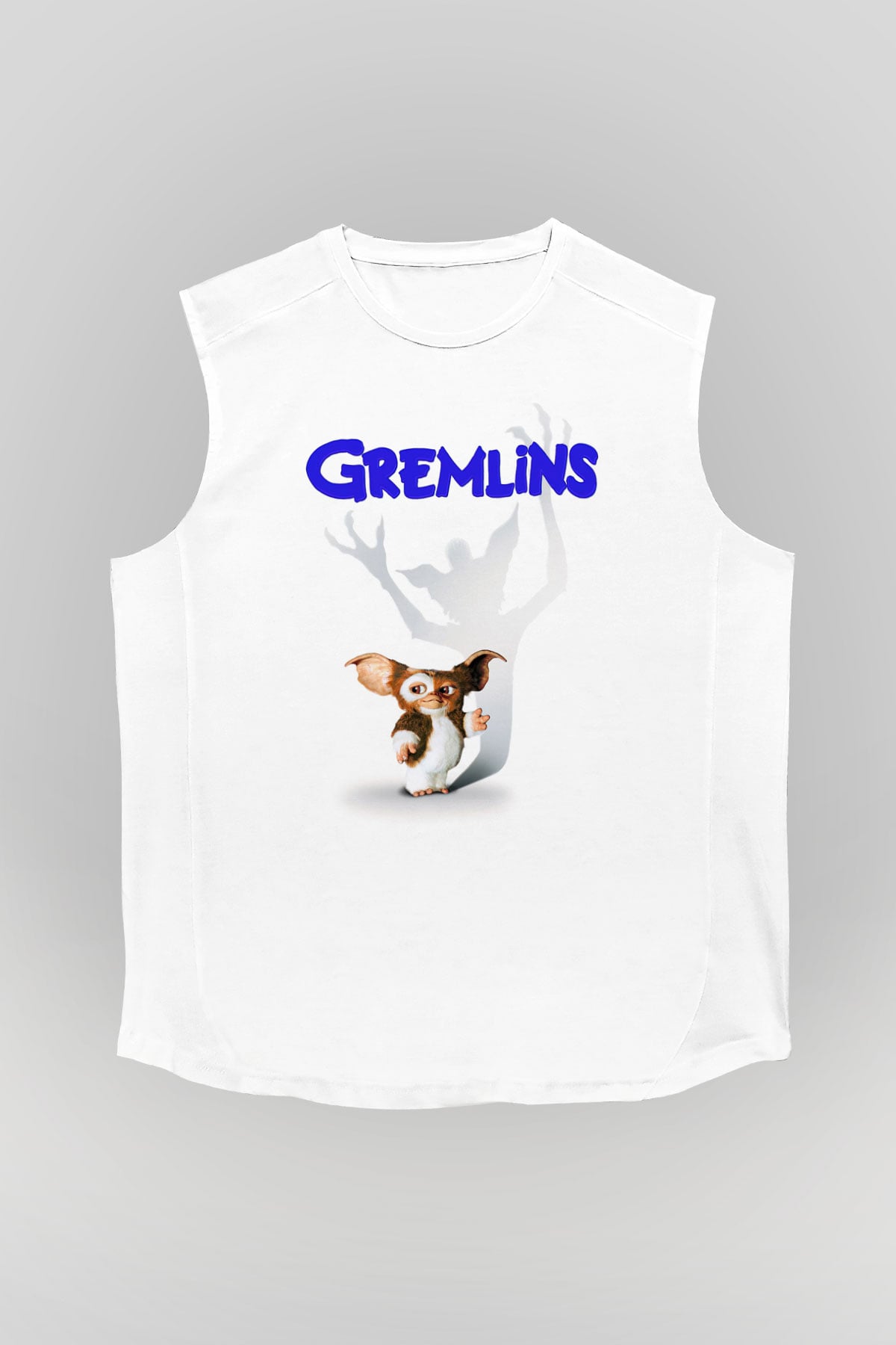 Gremlins Beyaz Unisex Kolsuz Tişört
