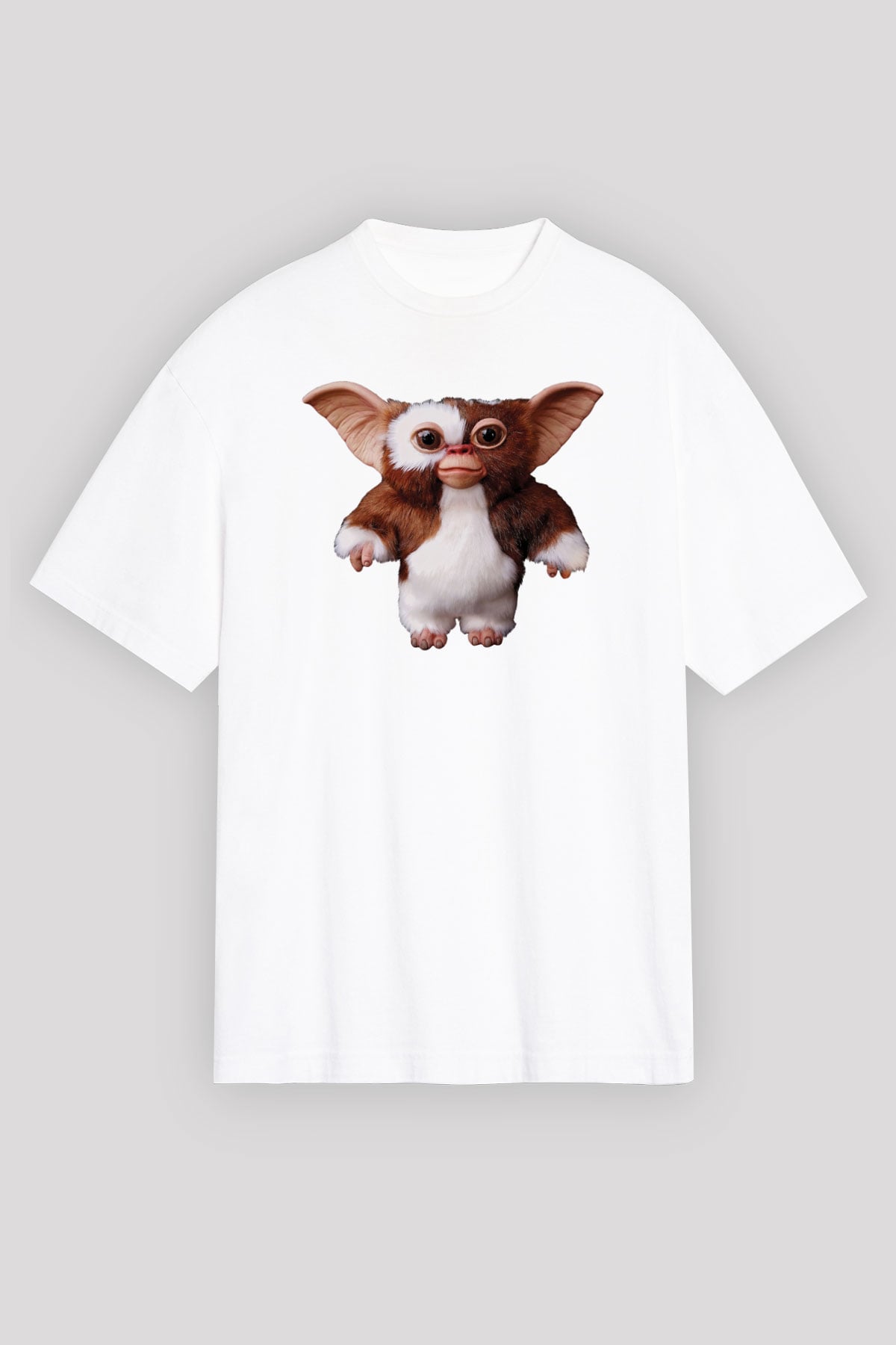 Gremlins Beyaz Unisex Oversize Tişört T-Shirt