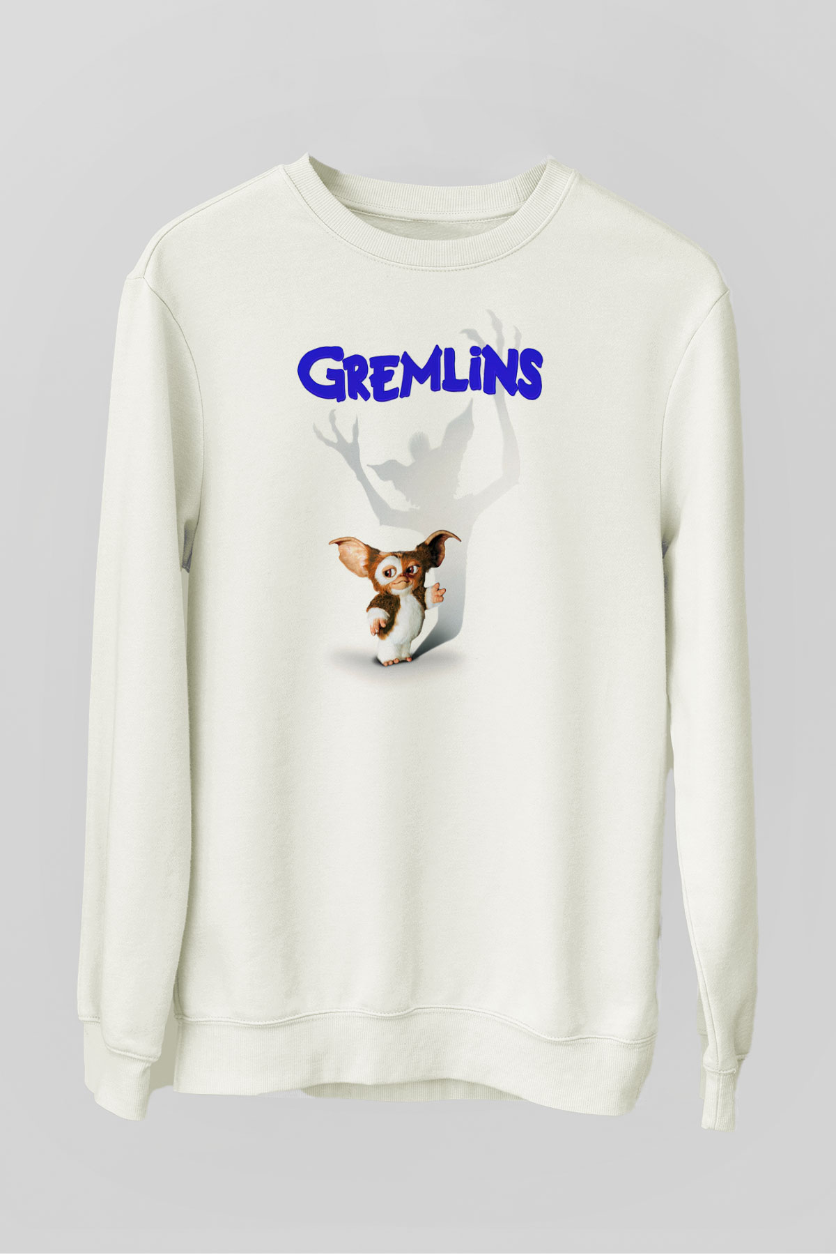 Gremlins Beyaz Unisex Sweatshirt