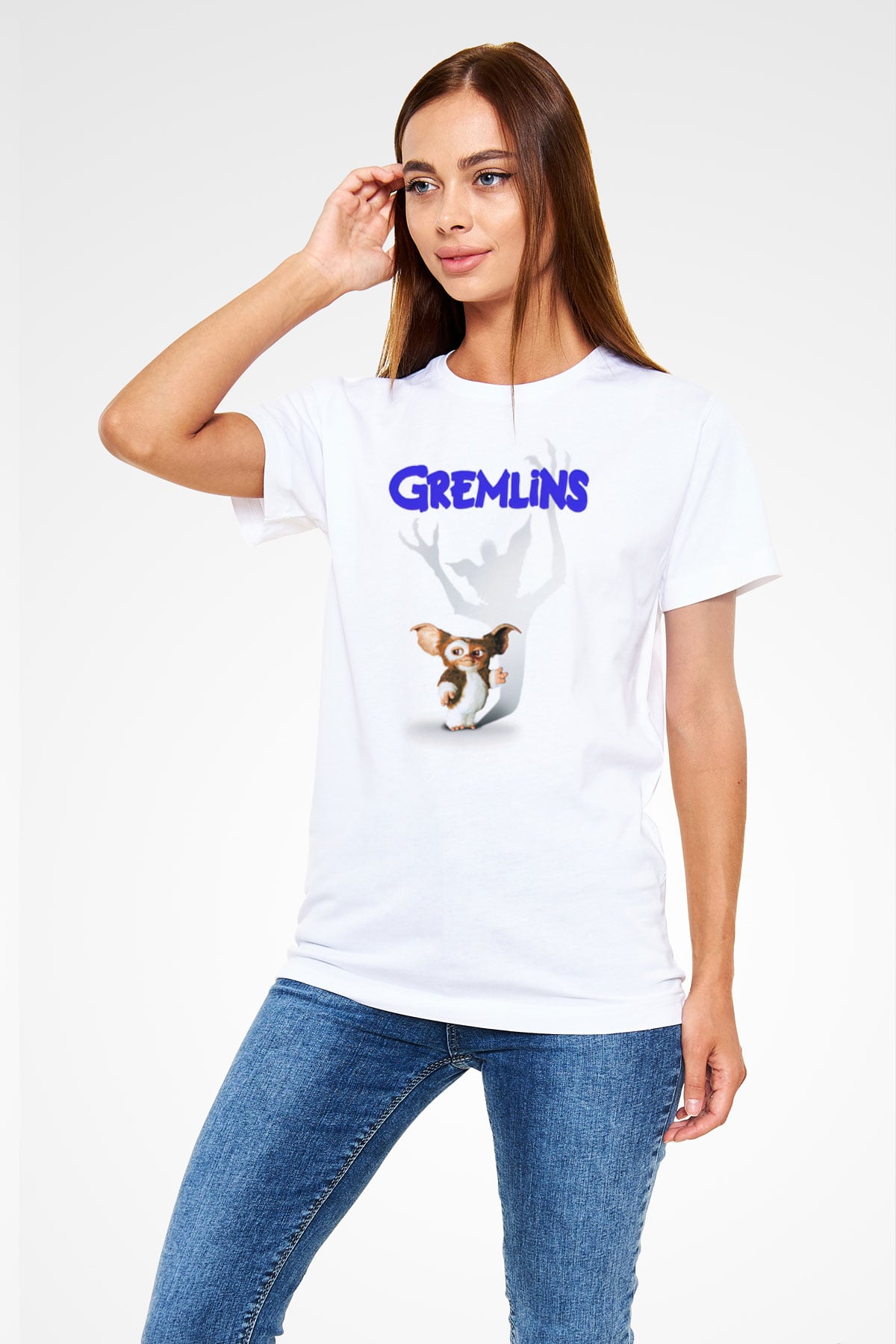 Gremlins Beyaz Unisex Tişört T-Shirt