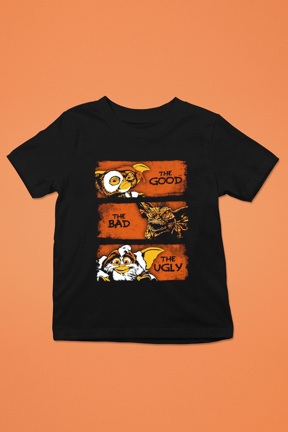 Gremlins Gremlinler Baskılı Siyah Unisex Çocuk Tişört