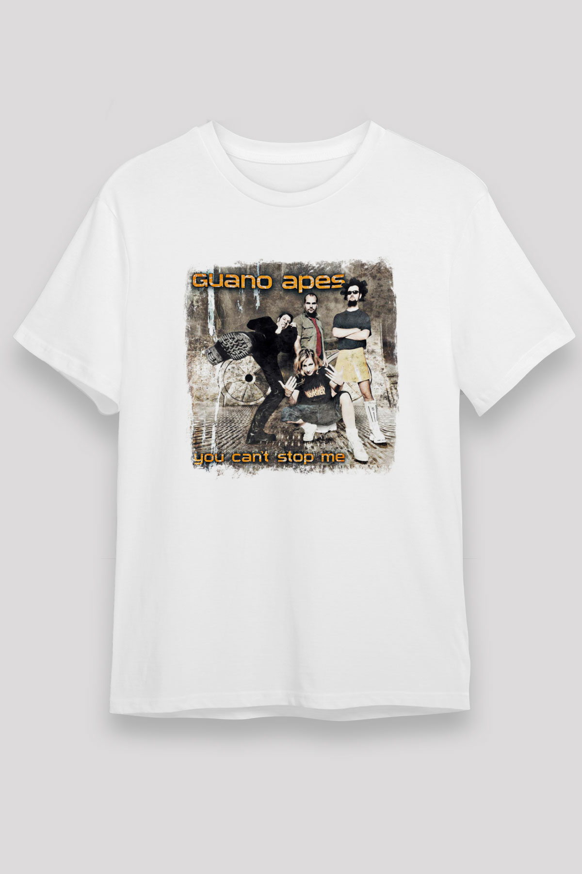 Guano Apes Baskılı Unisex Beyaz Tişört