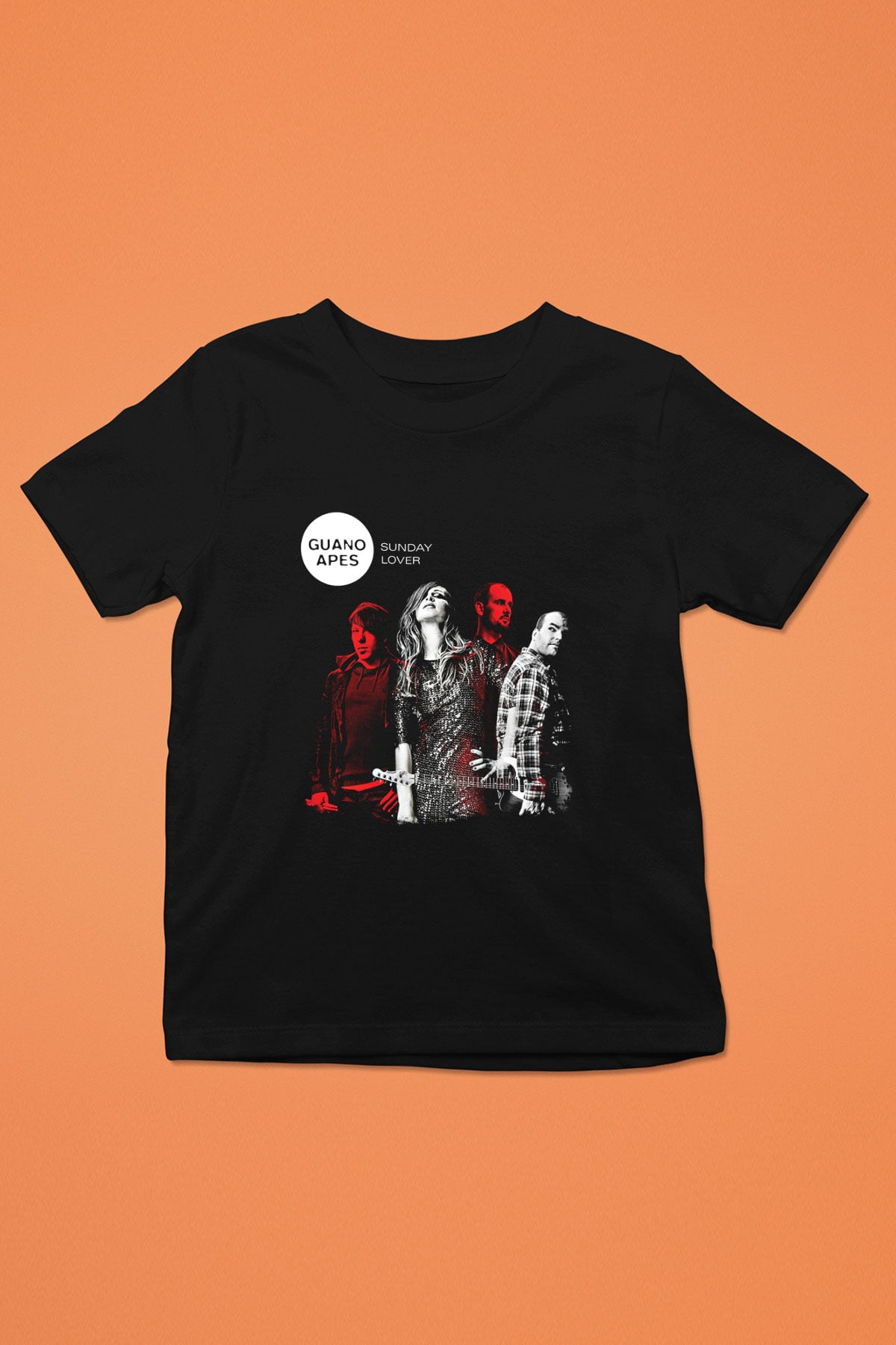 Guano Apes Baskılı Unisex Siyah Çocuk Tişört