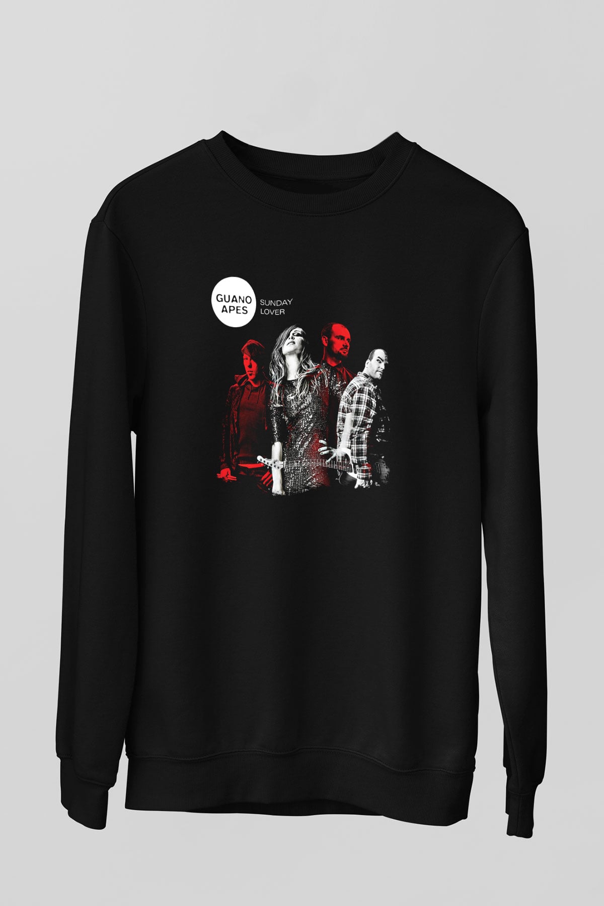 Guano Apes Baskılı Unisex Siyah Sweatshirt
