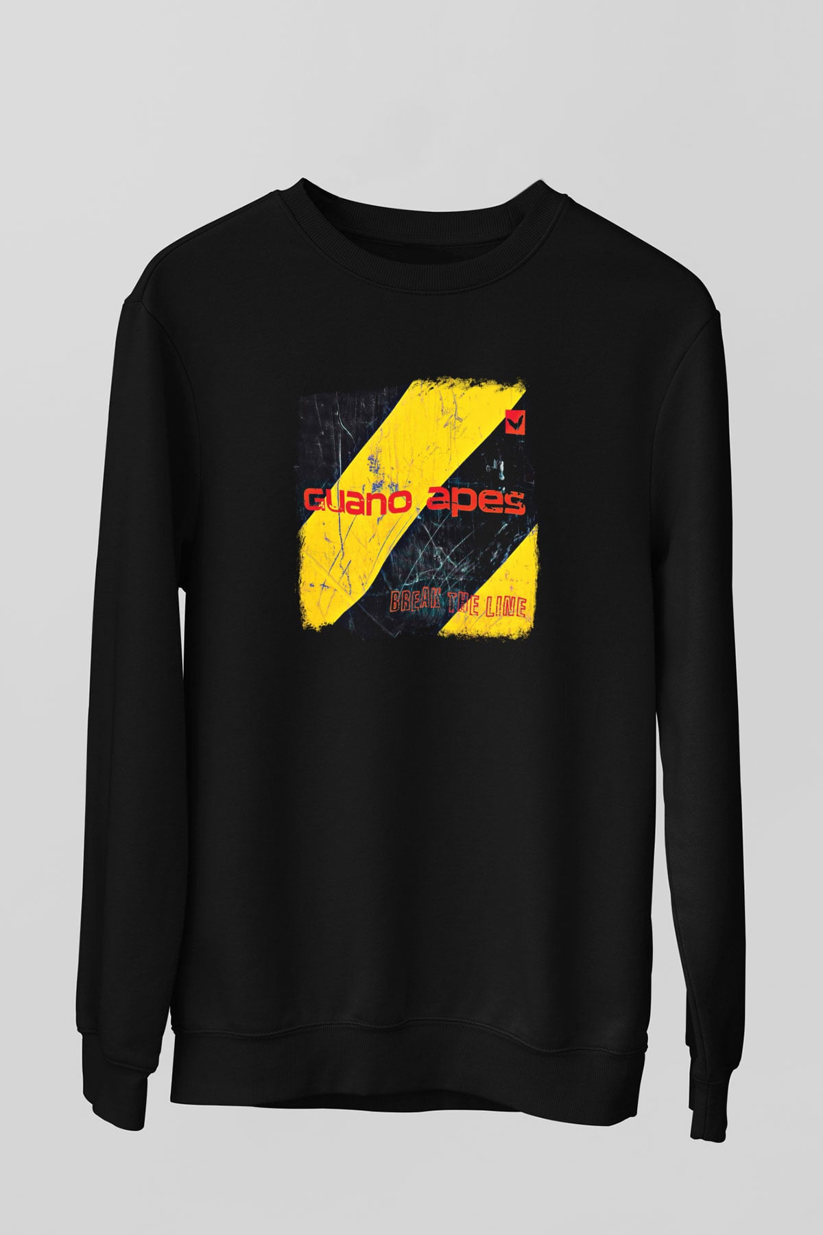 Guano Apes Baskılı Unisex Siyah Sweatshirt