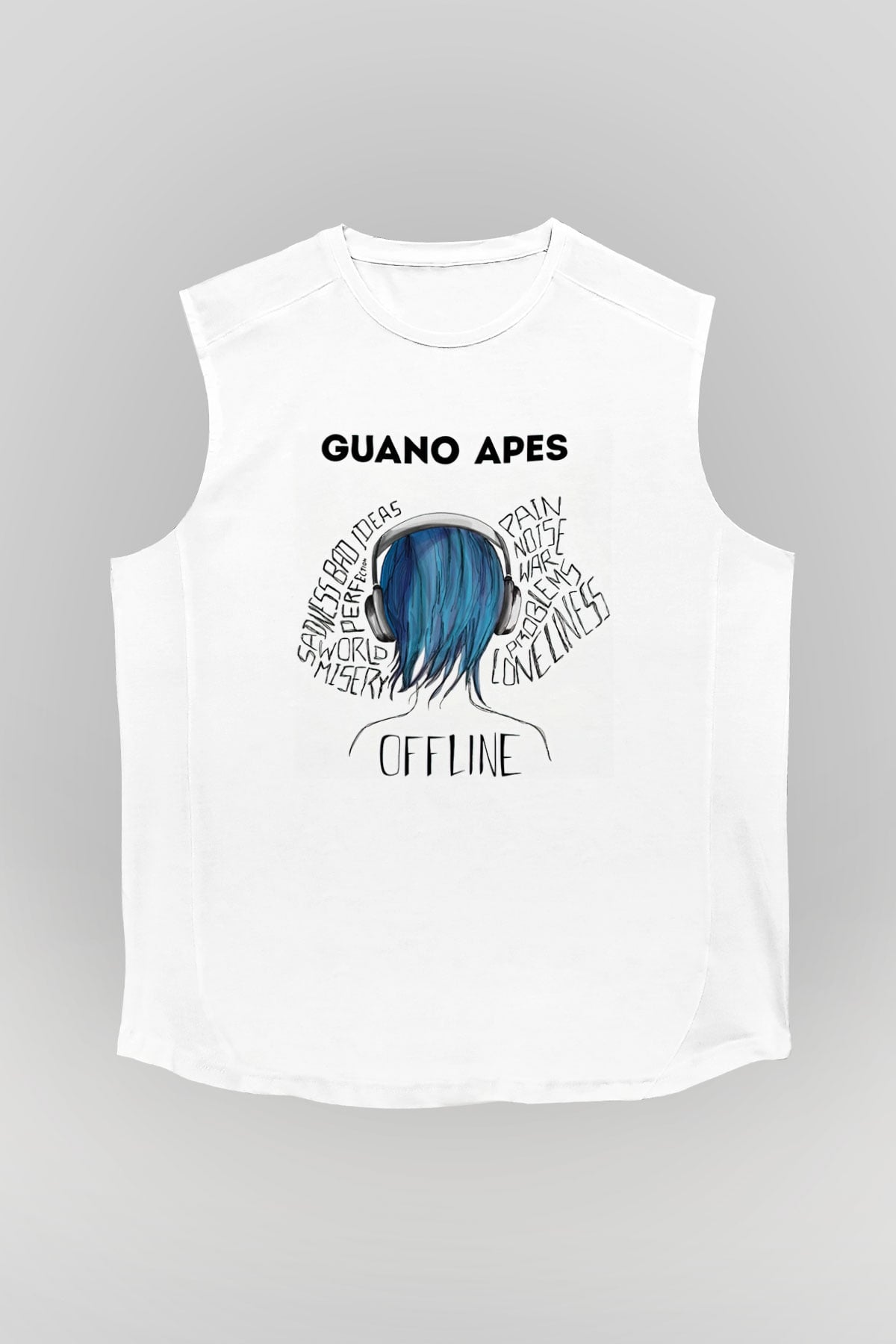 Guano Apes Beyaz Unisex Kolsuz Tişört