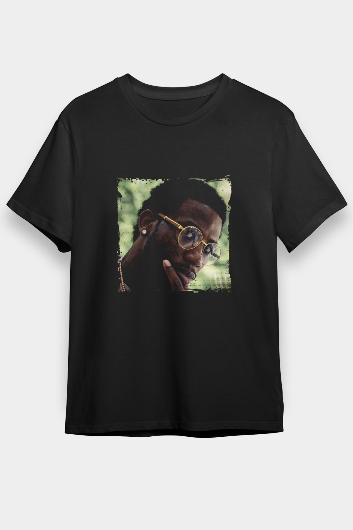 Gucci Mane Baskılı Unisex Siyah Tişört