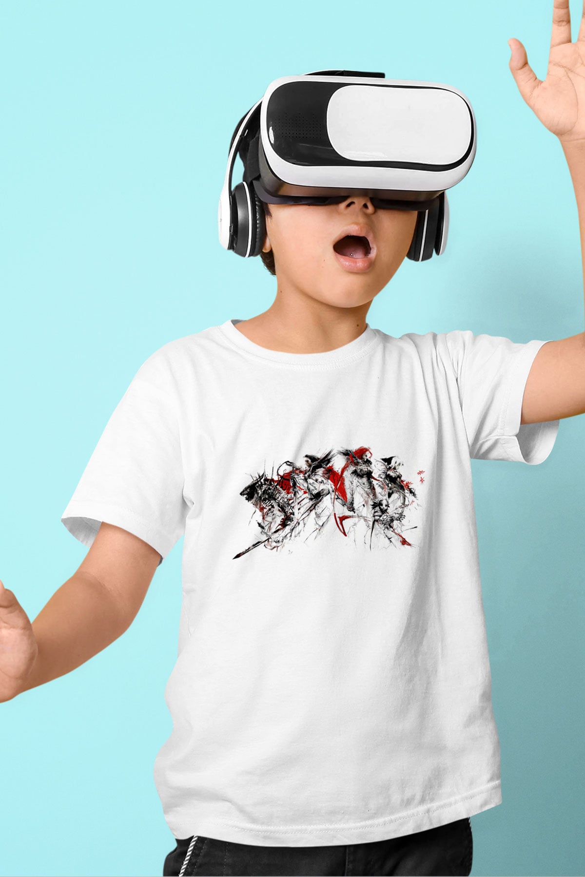 Guild Wars Beyaz Unisex Çocuk Tişört