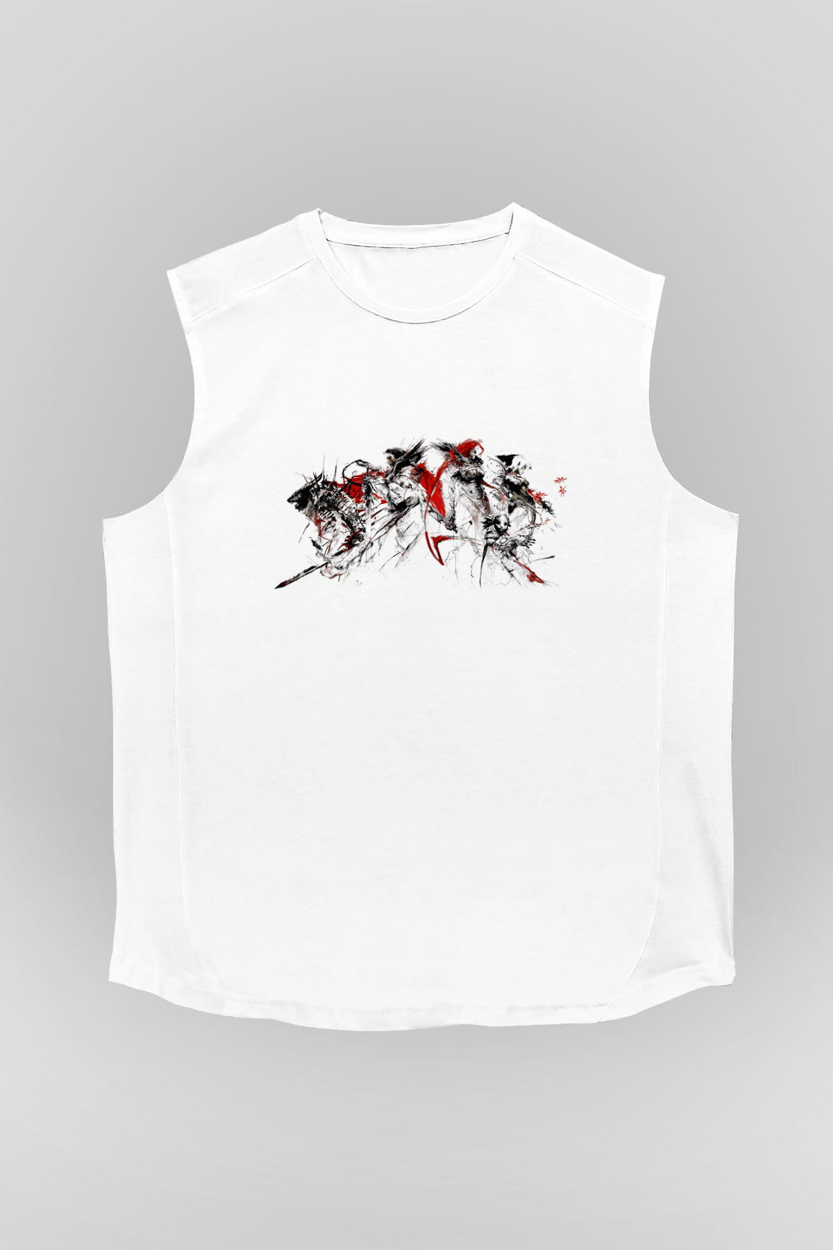 Guild Wars Beyaz Unisex Kolsuz Tişört