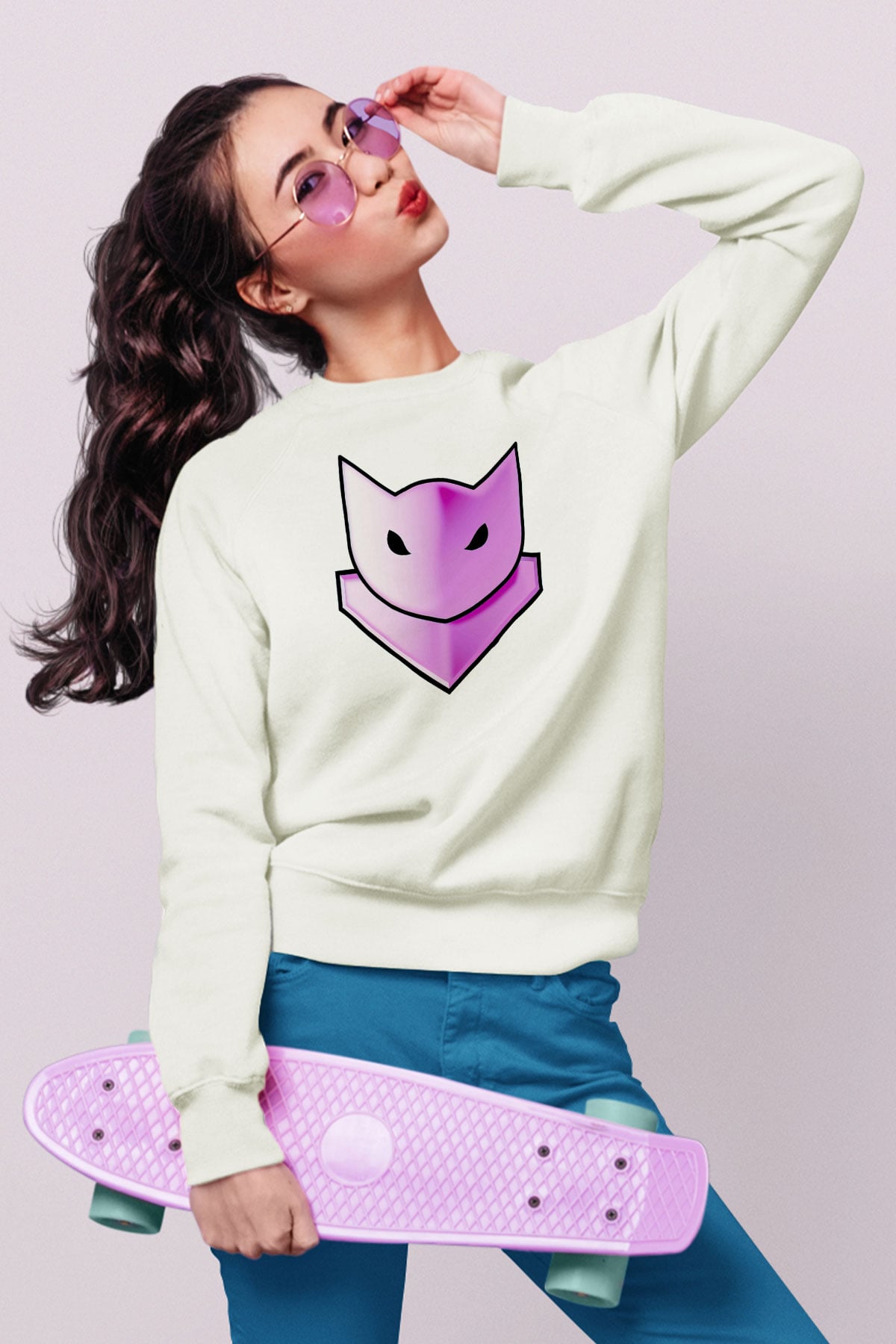 Guild Wars Beyaz Unisex Sweatshirt