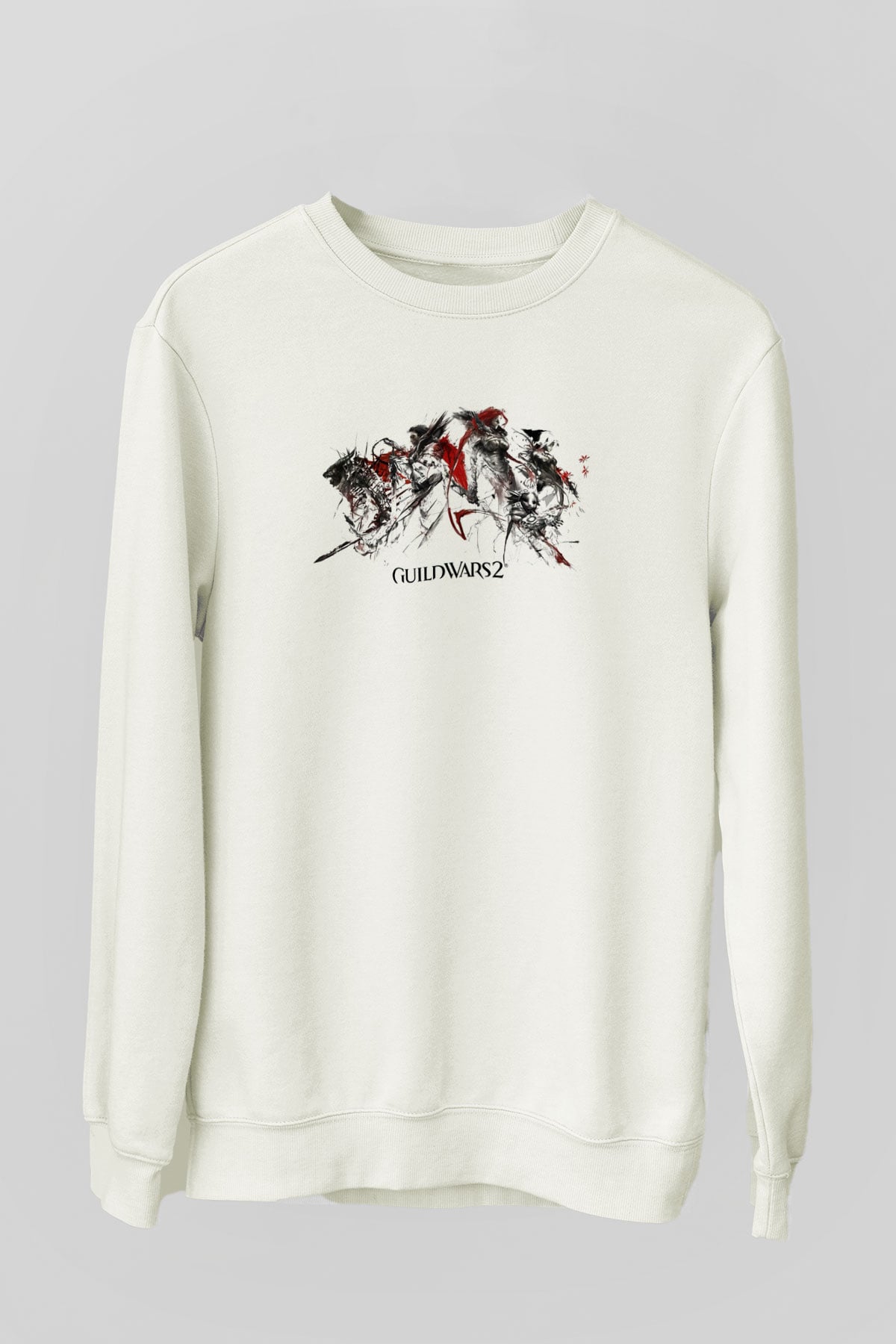 Guild Wars Beyaz Unisex Sweatshirt
