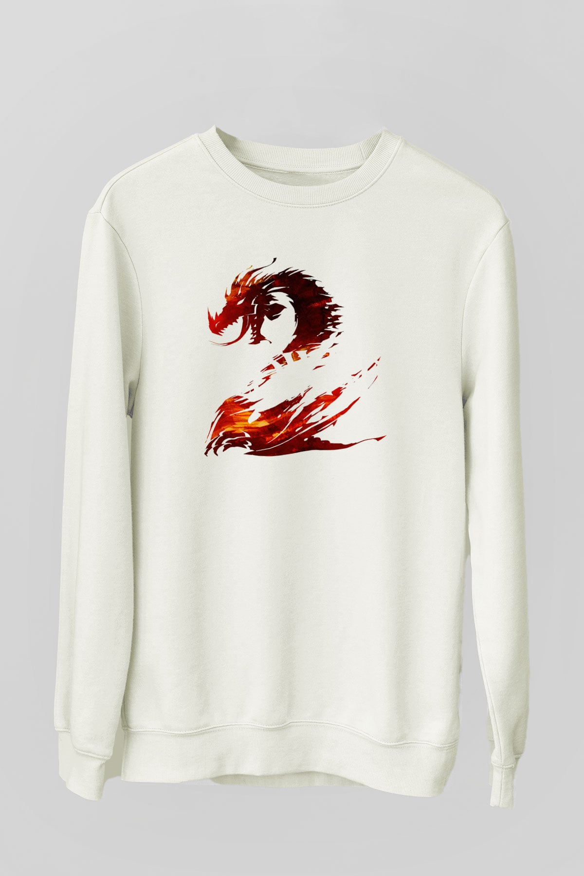 Guild Wars Beyaz Unisex Sweatshirt
