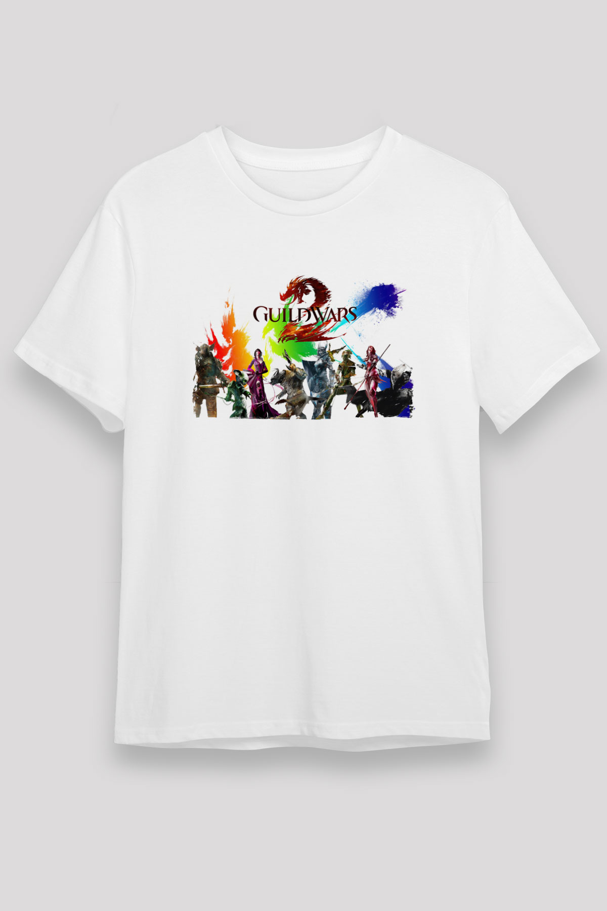 Guild Wars Beyaz Unisex Tişört T-Shirt