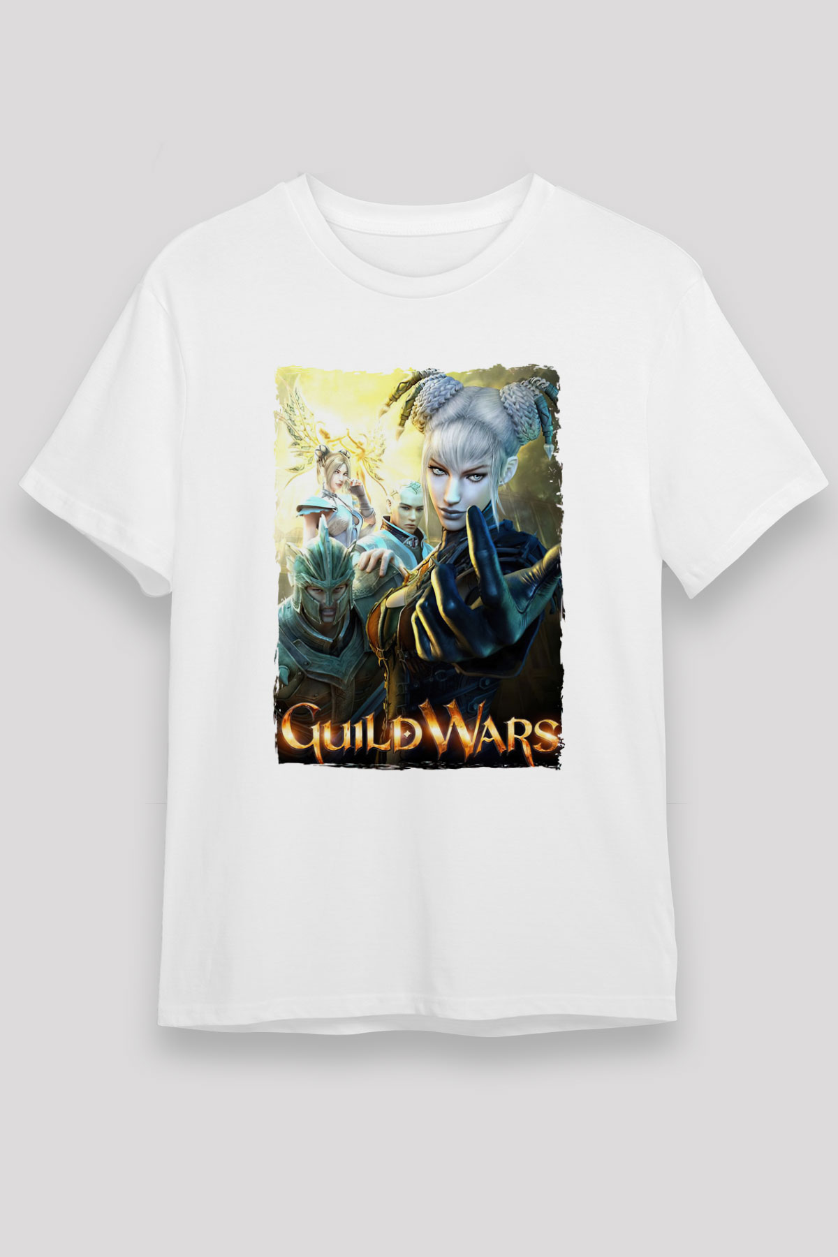 Guild Wars Beyaz Unisex Tişört T-Shirt