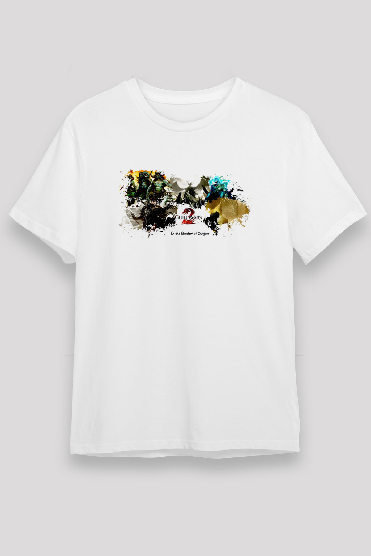 Guild Wars Beyaz Unisex Tişört T-Shirt