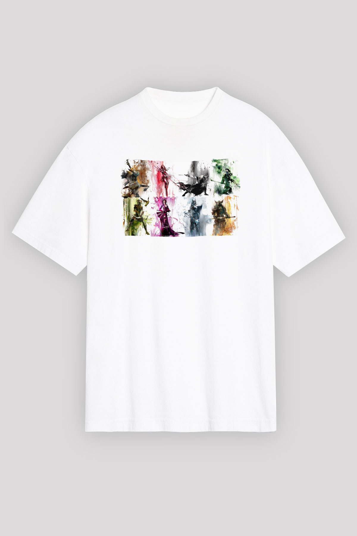 Guild Wars Beyaz Unisex Tişört T-Shirt