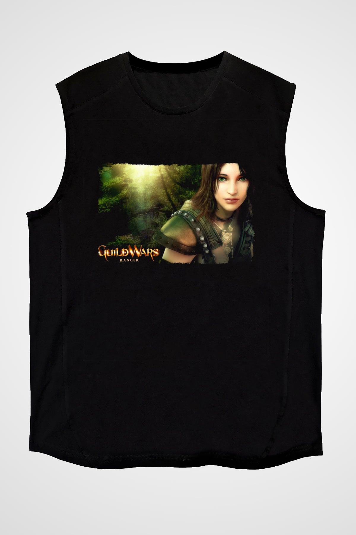 Guild Wars Siyah Unisex Kolsuz Tişört