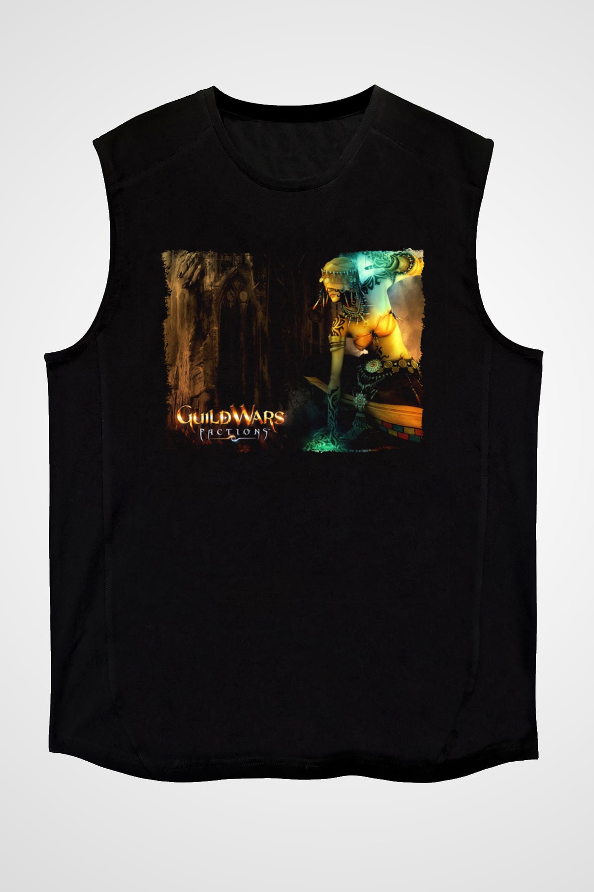 Guild Wars Siyah Unisex Kolsuz Tişört