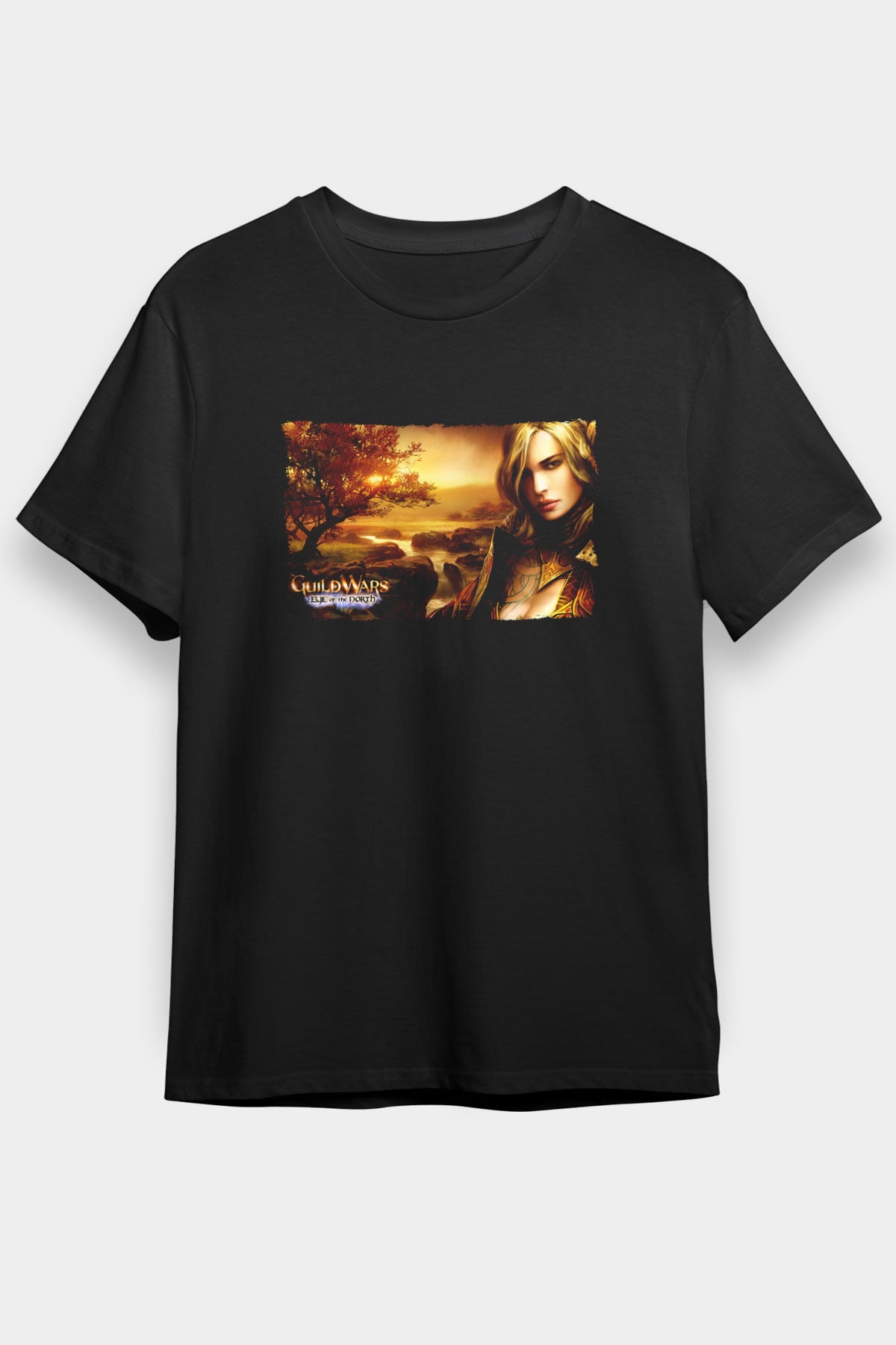Guild Wars Siyah Unisex Tişört T-Shirt