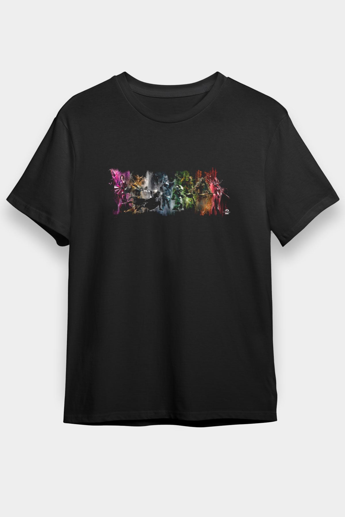 Guild Wars Siyah Unisex Tişört T-Shirt