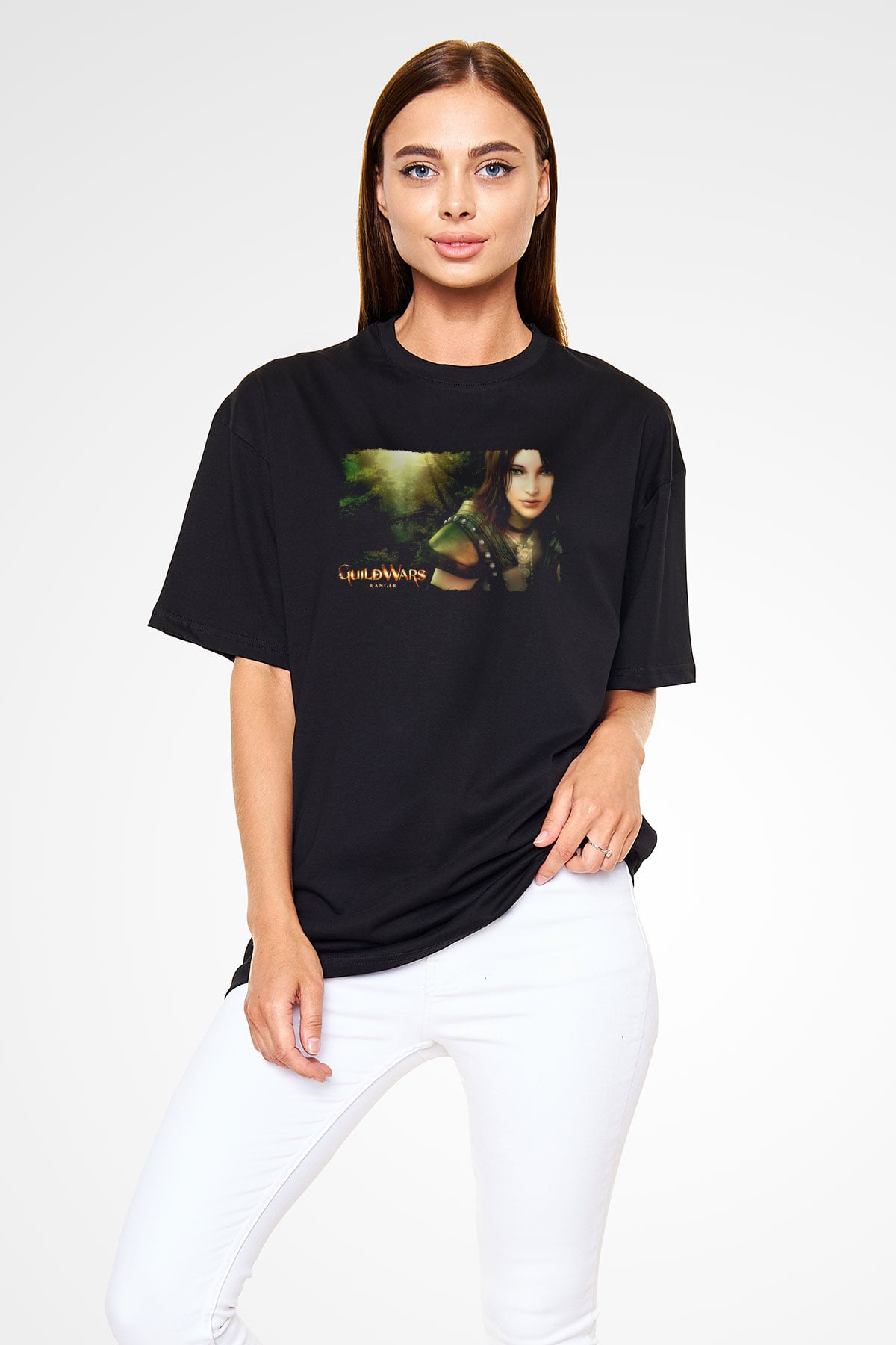 Guild Wars Siyah Unisex Tişört T-Shirt
