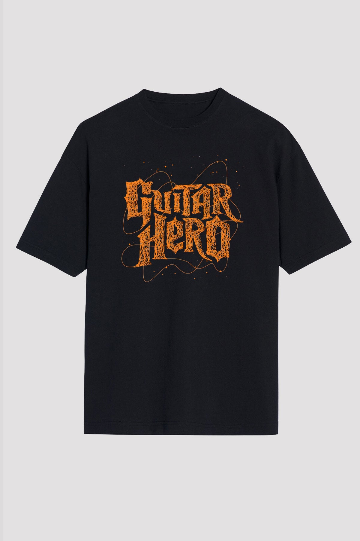 Guitar Hero Siyah Unisex Tişört T-Shirt