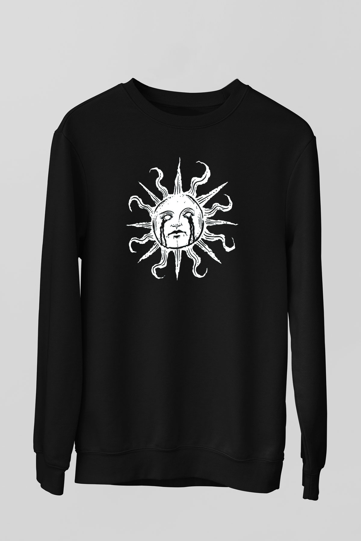 Güneş Siyah Unisex Sweatshirt