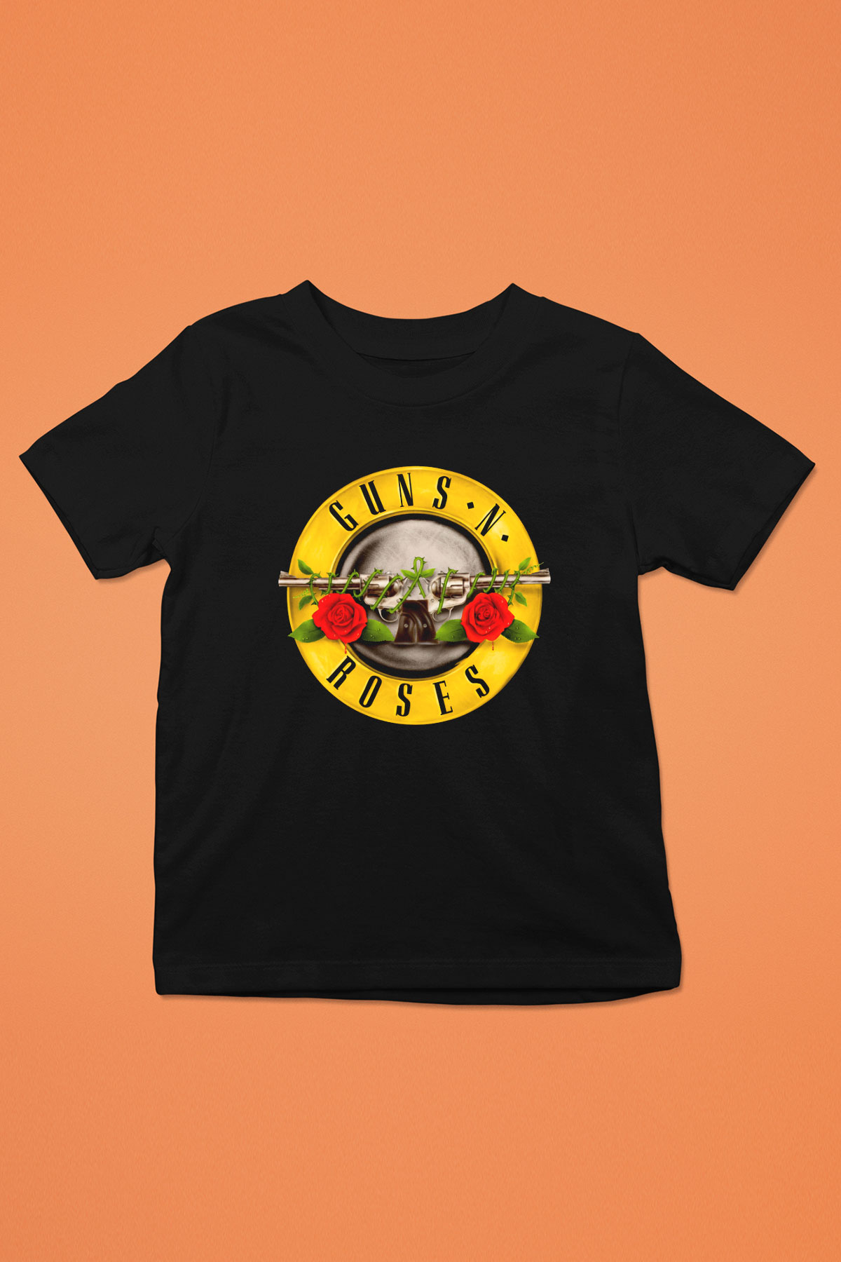 Guns N' Roses Baskılı Siyah Unisex Çocuk Tişört