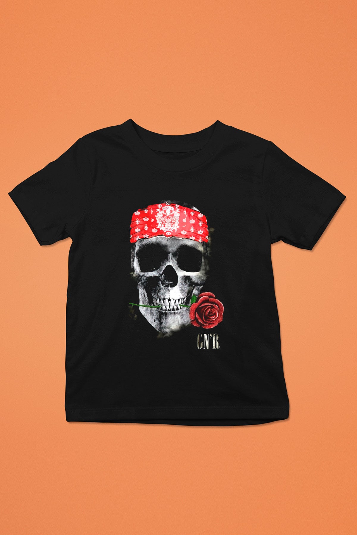 Guns N’ Roses Baskılı Siyah Unisex Çocuk Tişört