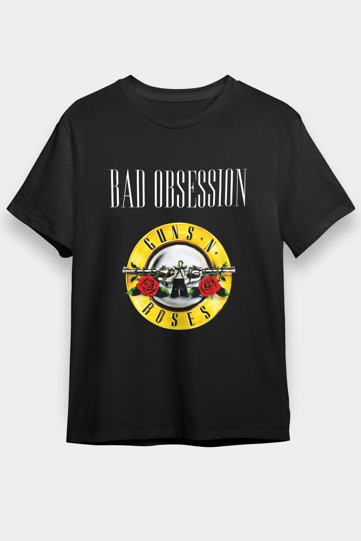 Guns N' Roses Baskılı Unisex Siyah Tişört