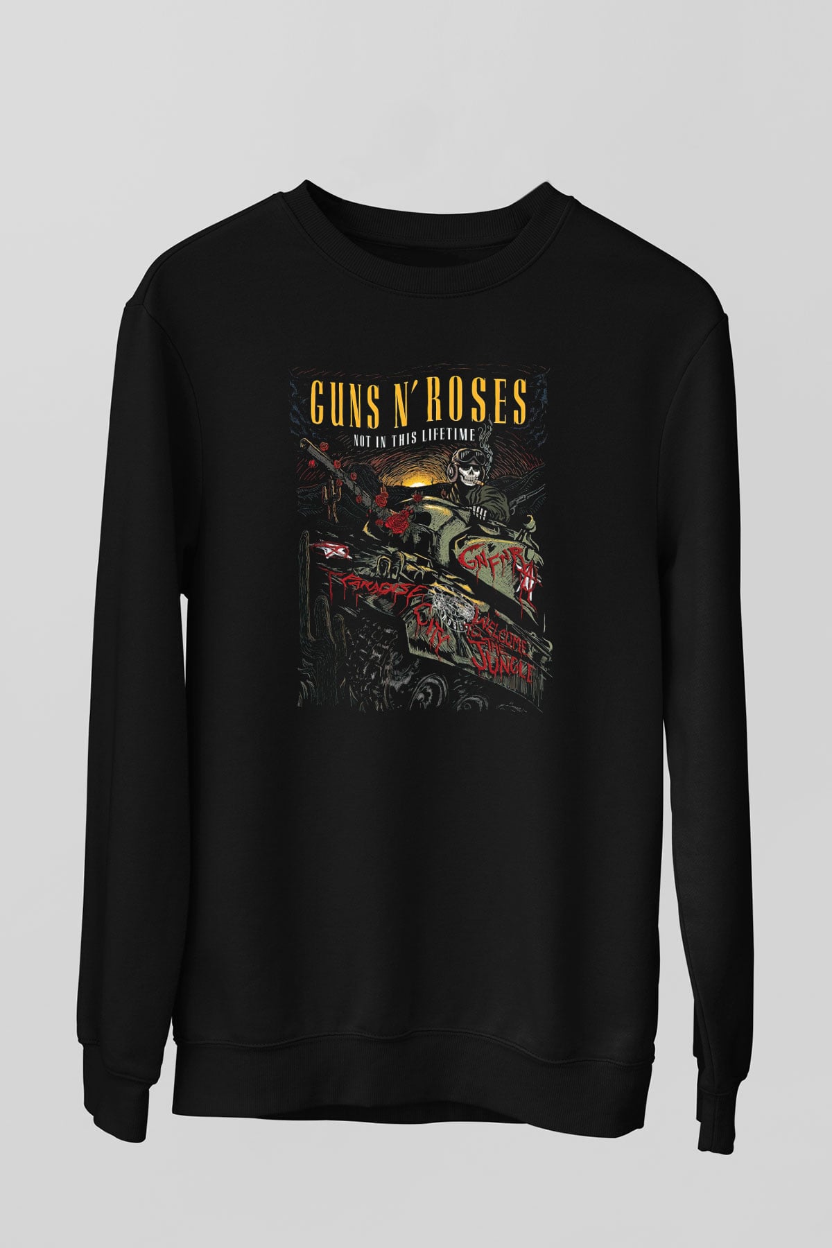 Guns N’ Roses Siyah Unisex Sweatshirt