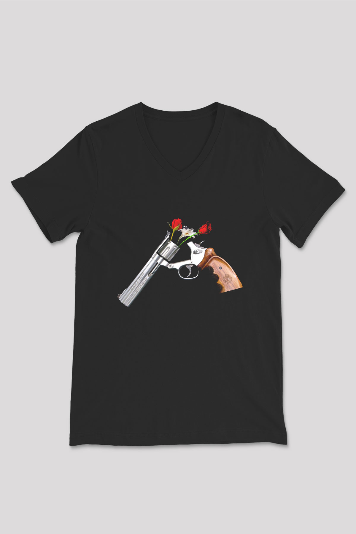 Guns N’ Roses Siyah Unisex V Yaka Tişört T-Shirt