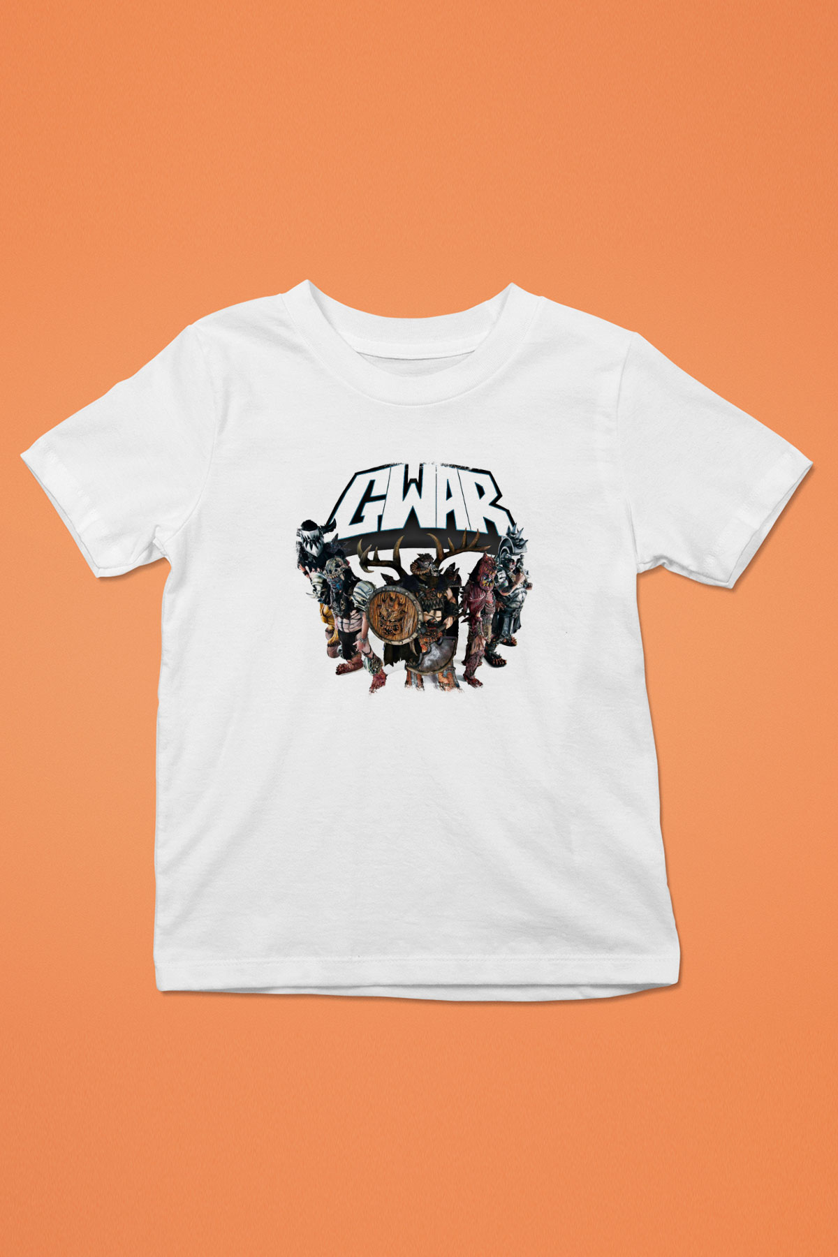Gwar Baskılı Unisex Beyaz Çocuk Tişört