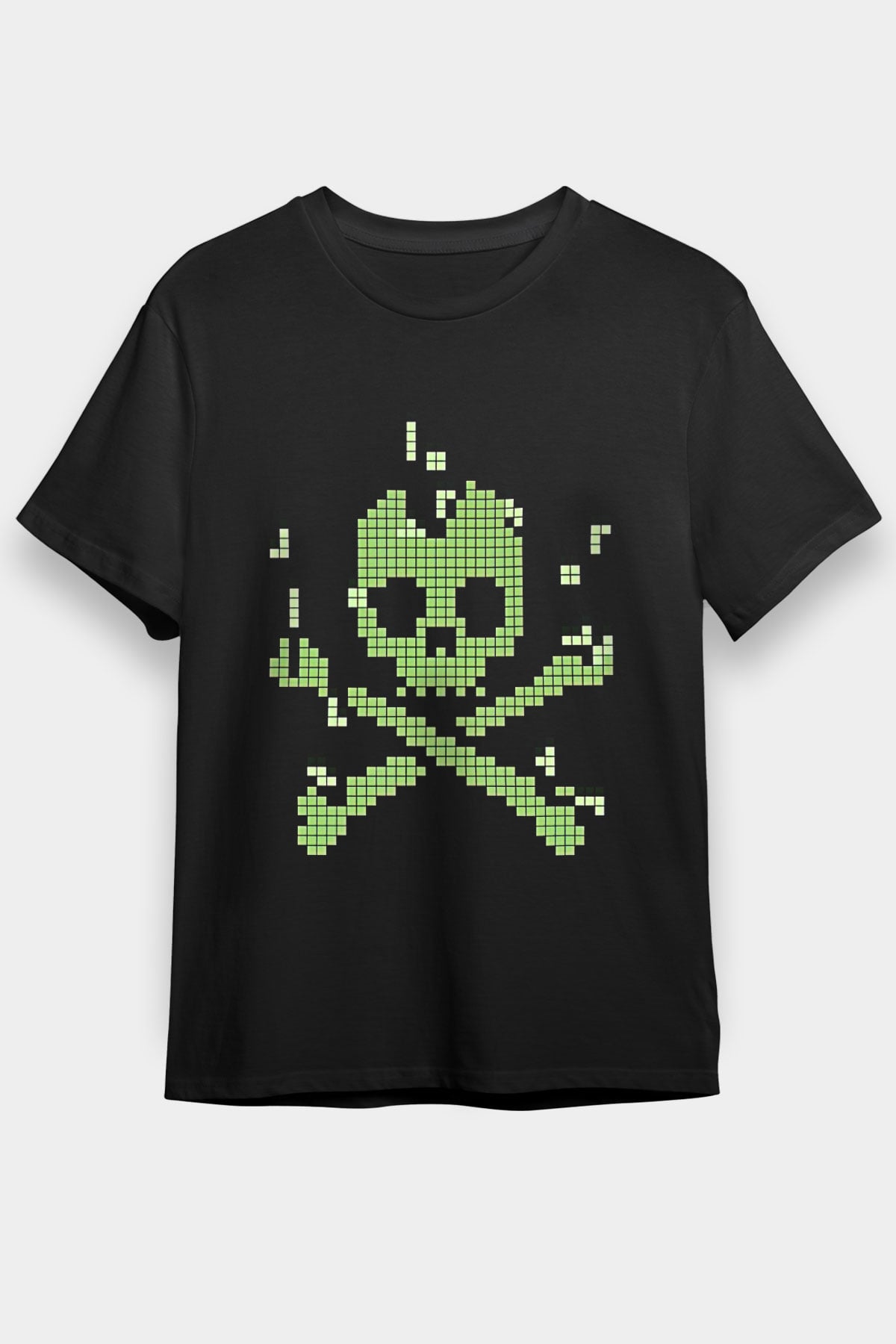 Hacker Baskılı Unisex Siyah Tişört - Tshirt