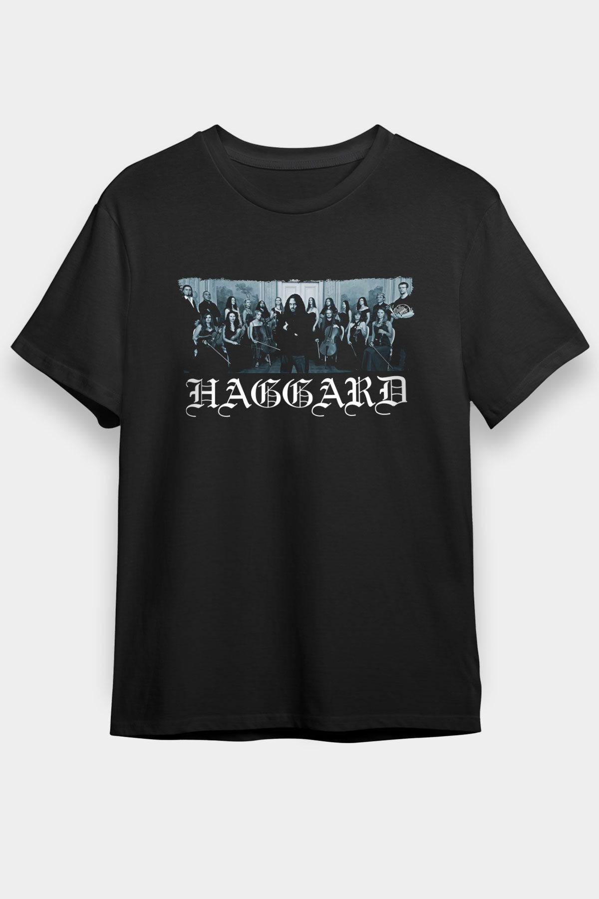 Haggard Baskılı Unisex Siyah Tişört - Tshirt