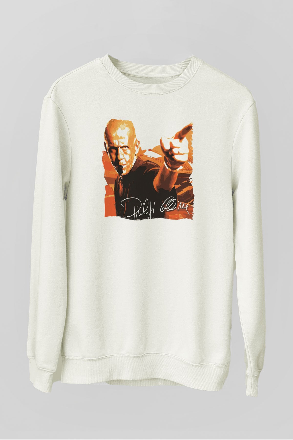 Hakem Beyaz Unisex Sweatshirt