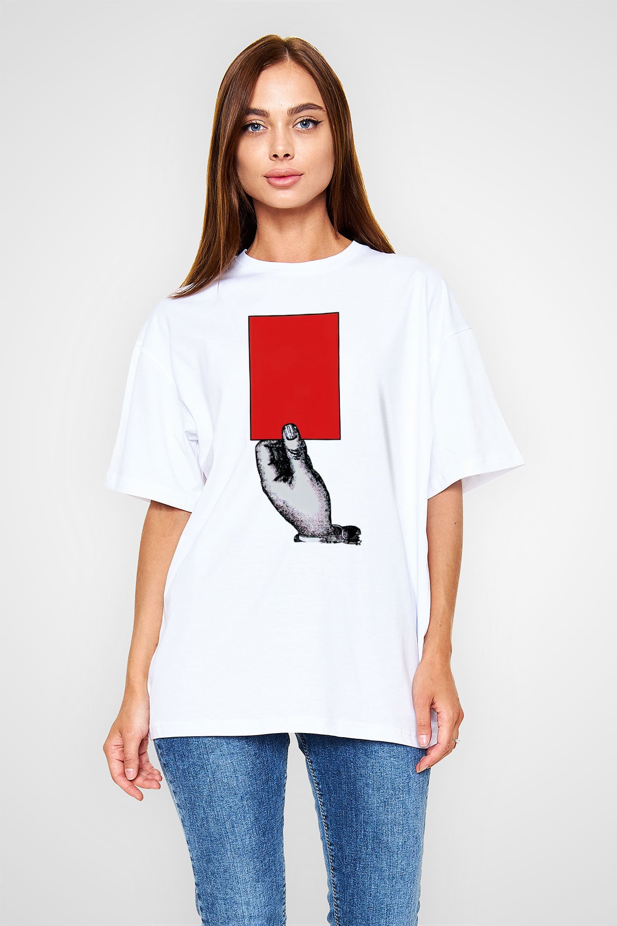 Hakem Beyaz Unisex Tişört T-Shirt - TişörtFabrikası