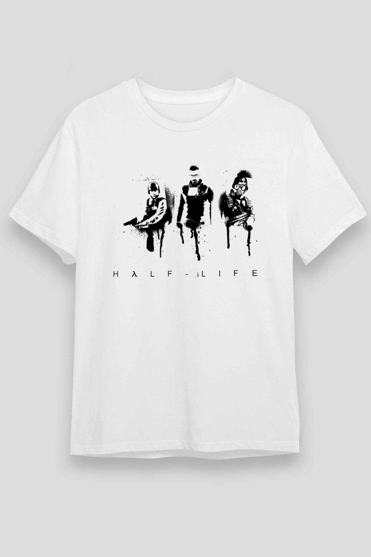 Half-Life Beyaz Unisex Tişört T-Shirt