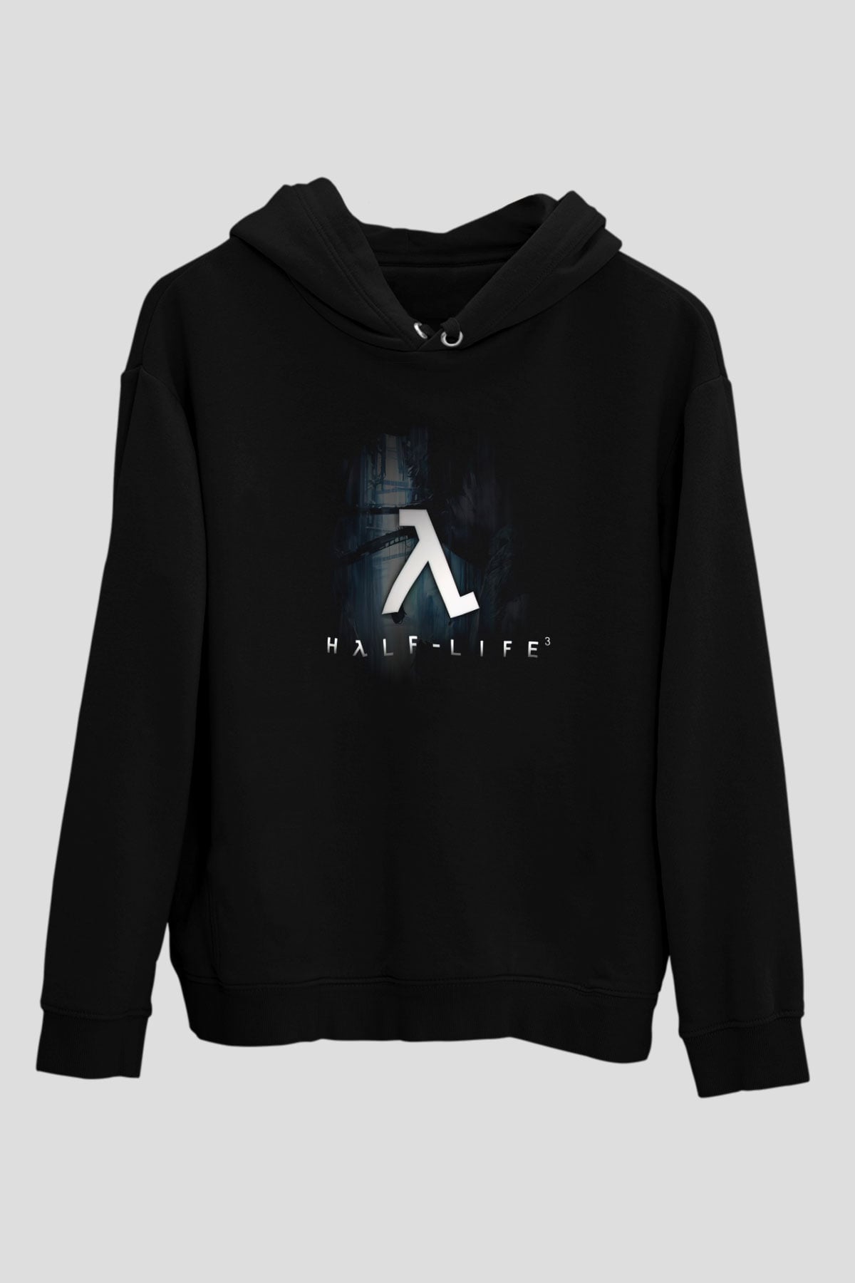 Half-Life Siyah Unisex Hoodie