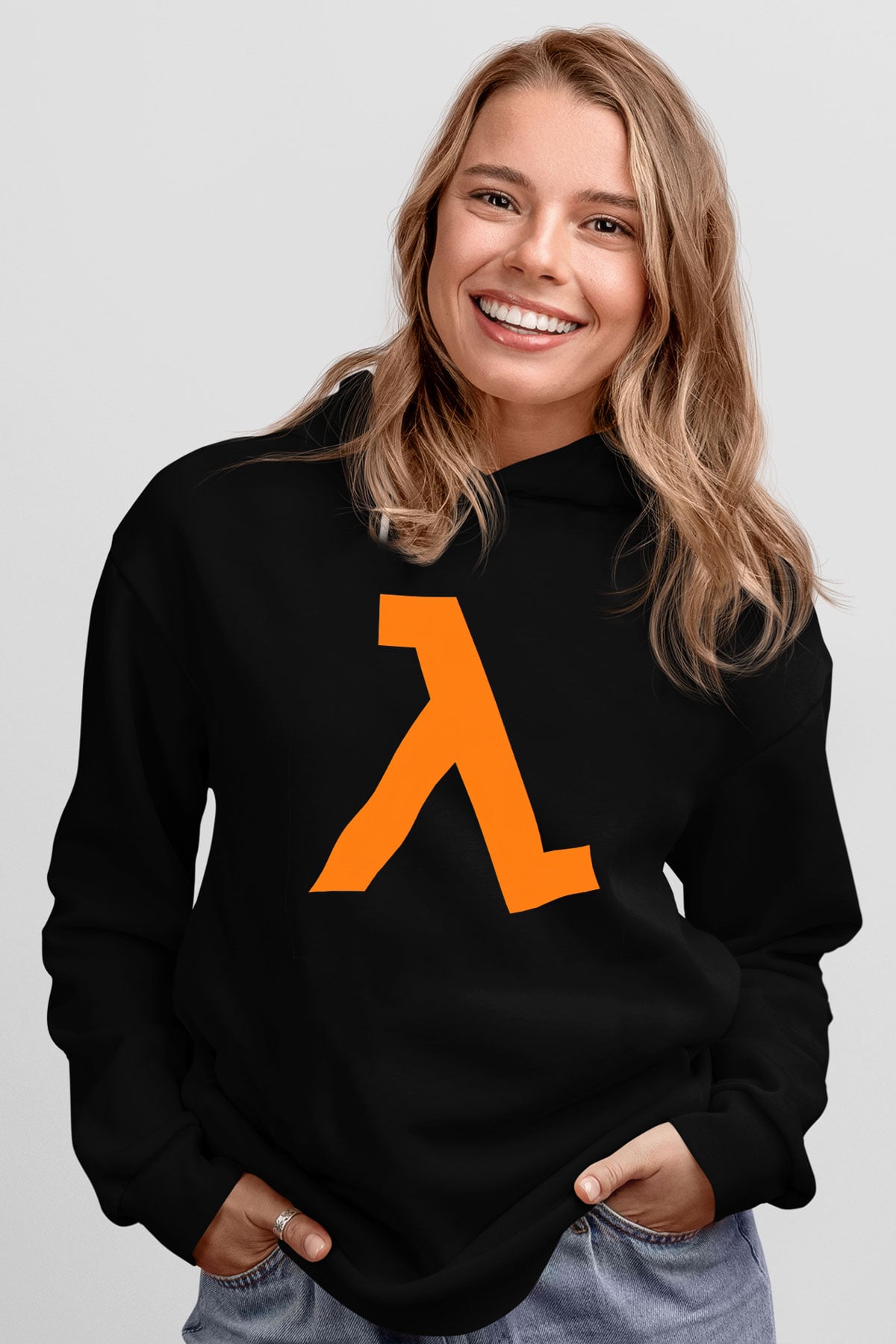 Half-Life Siyah Unisex Hoodie