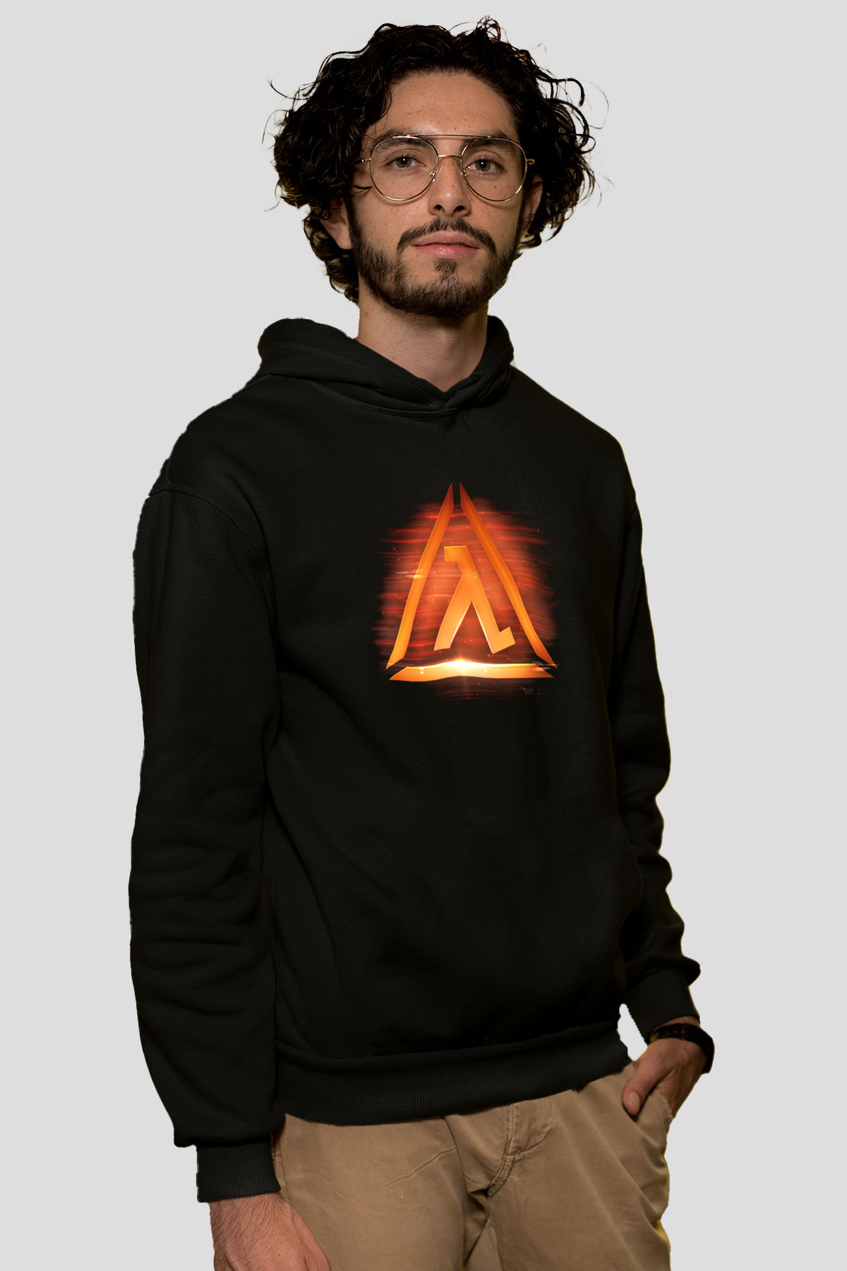 Half-Life Siyah Unisex Hoodie